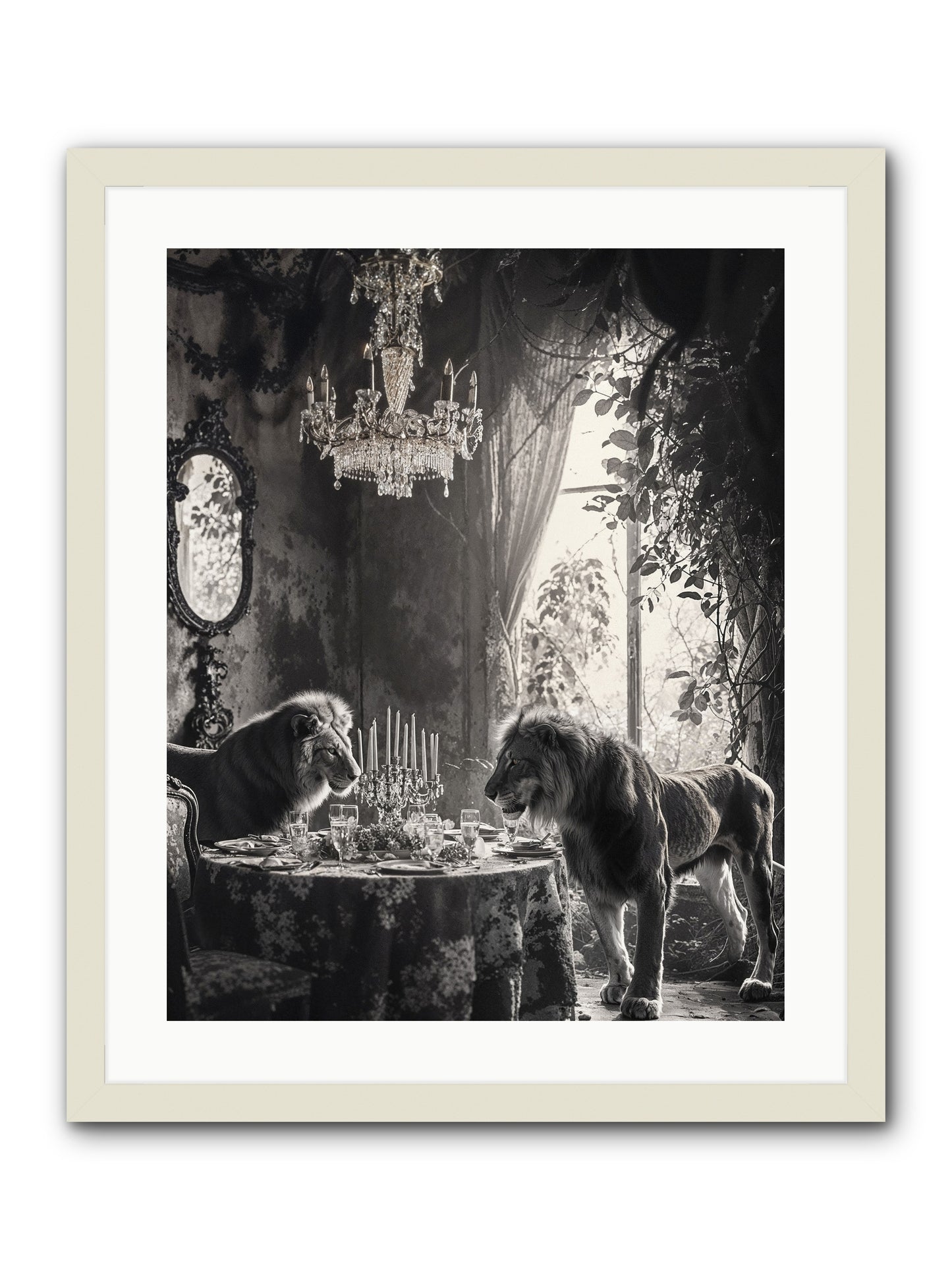 If I'm Lyin' -- Framed Print - White 20x25