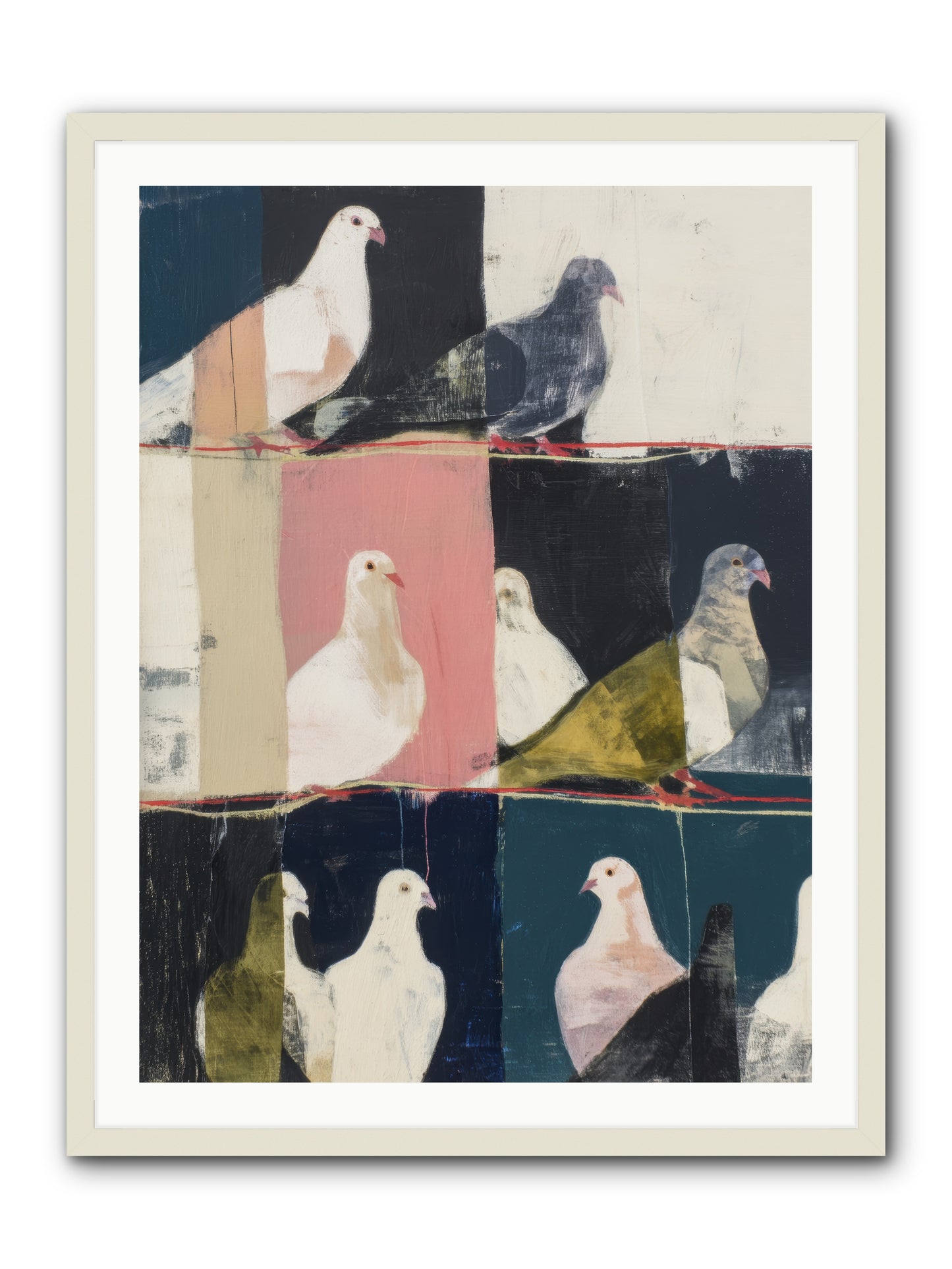 Illuminated -- Framed Print - White 30x40