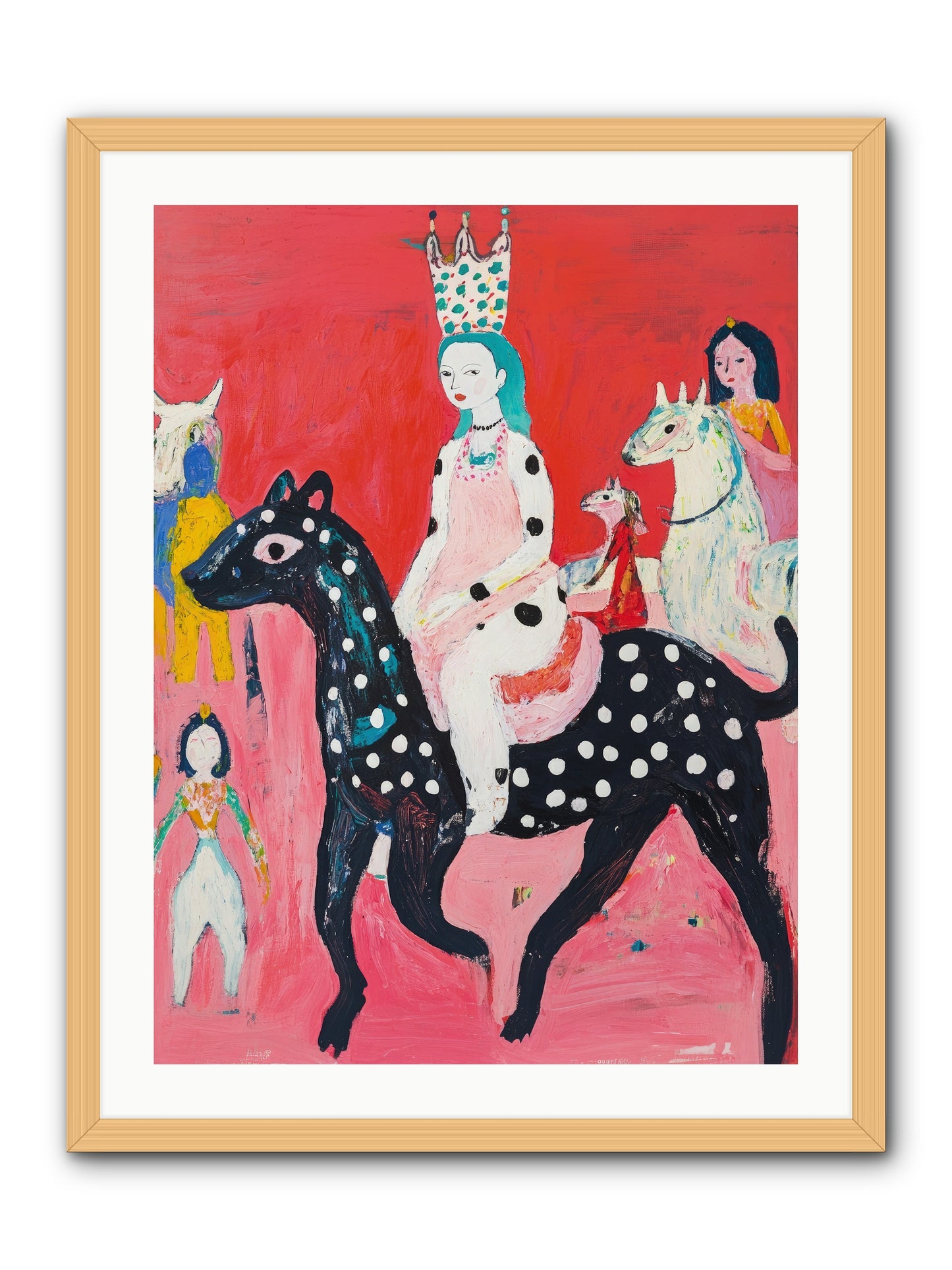 Imperial Chase -- Framed Print - Natural 24x32