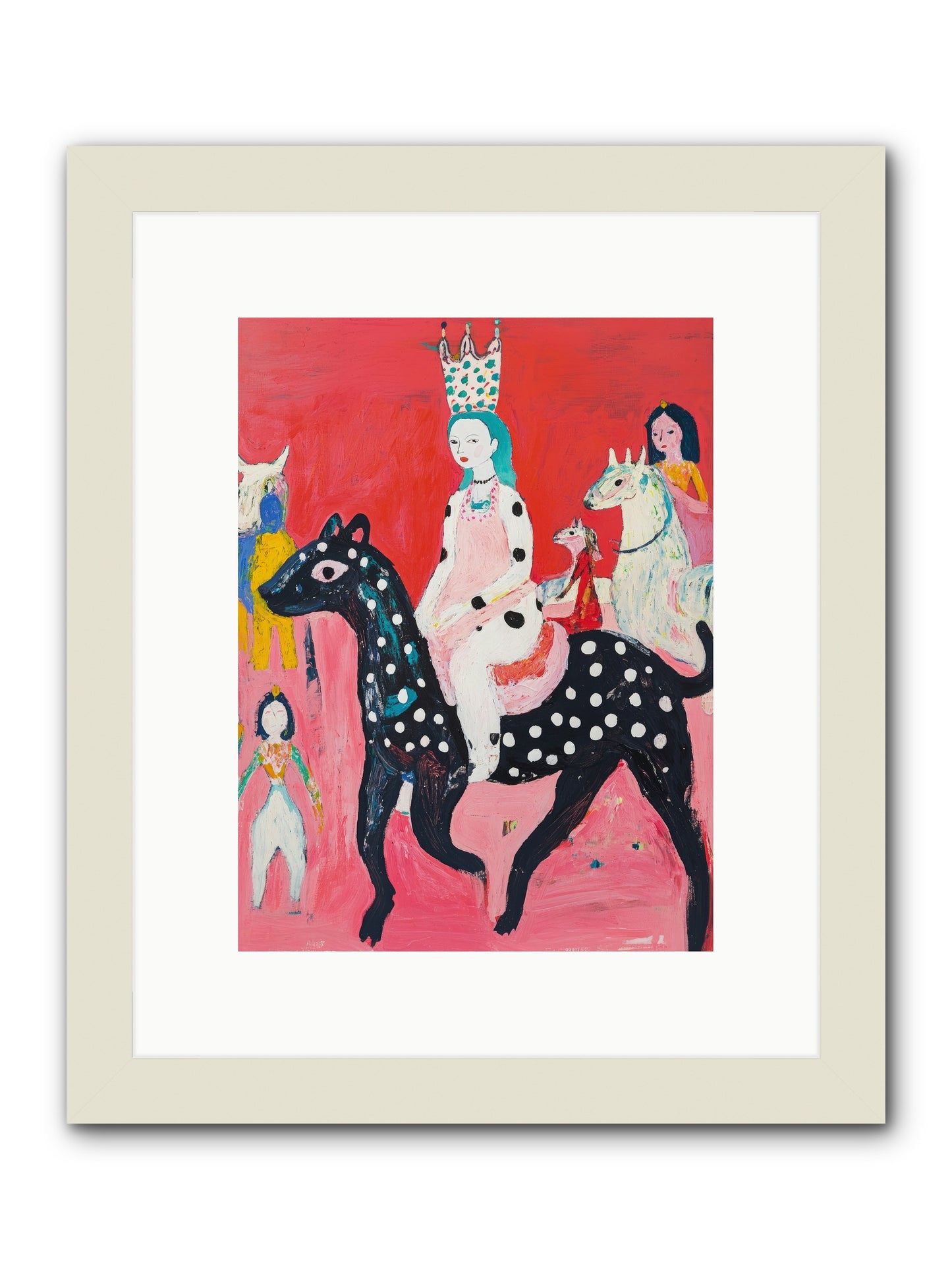 Imperial Chase -- Framed Print - White 9x12