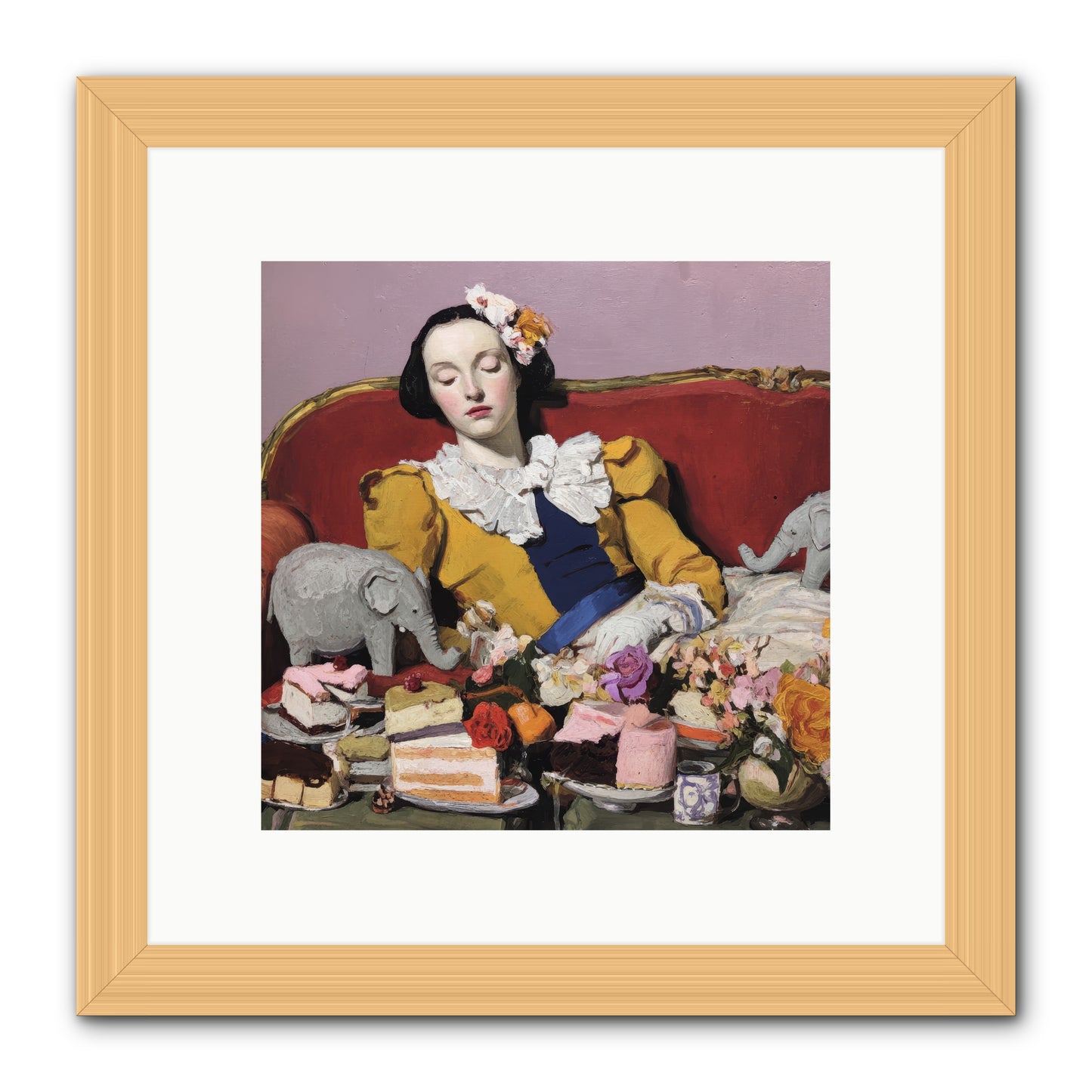 In Corners of Remembering -- Framed Print - Natural 10x10