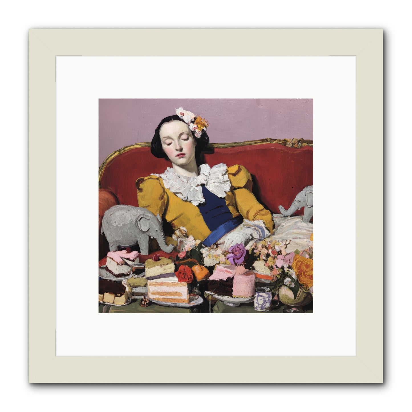 In Corners of Remembering -- Framed Print - White 10x10