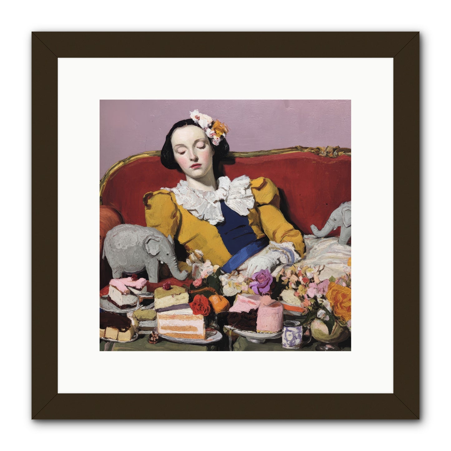 In Corners of Remembering -- Framed Print - Black 12x12