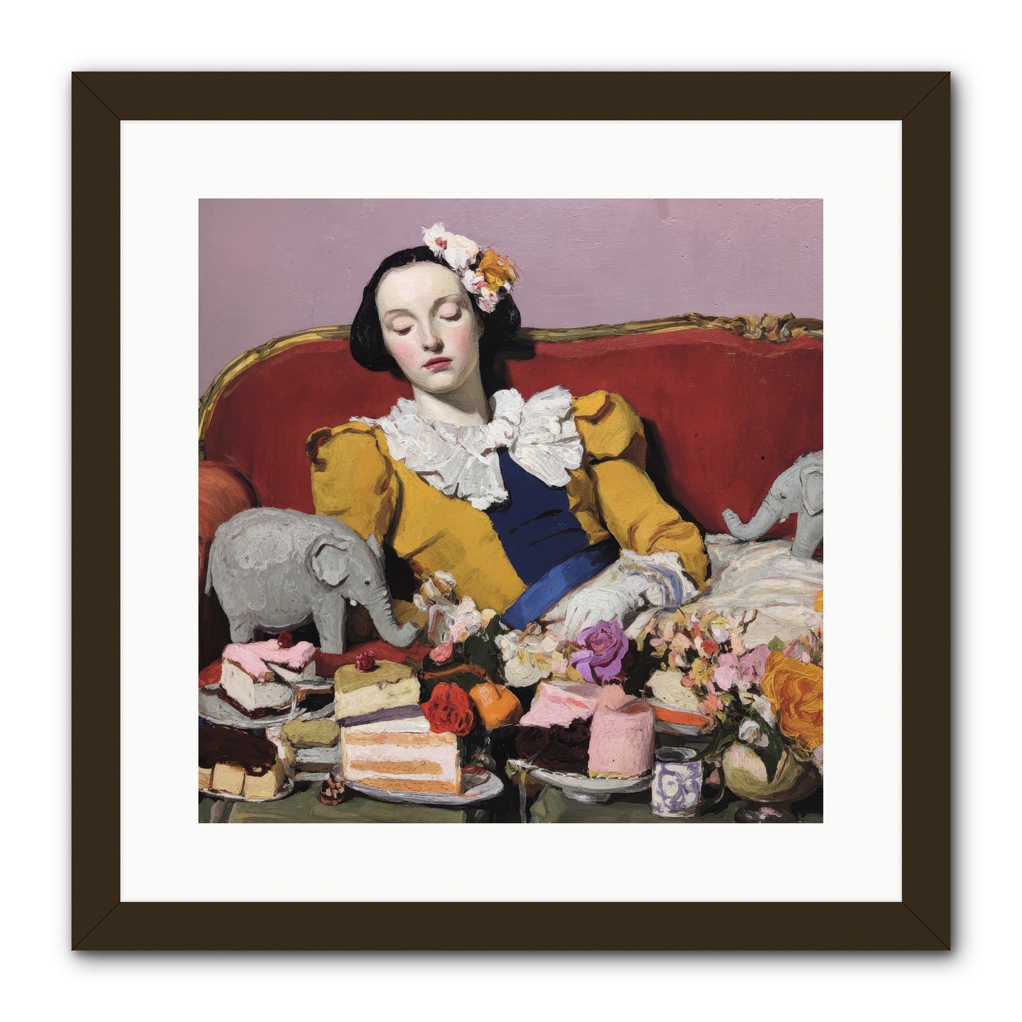 In Corners of Remembering -- Framed Print - Black 16x16
