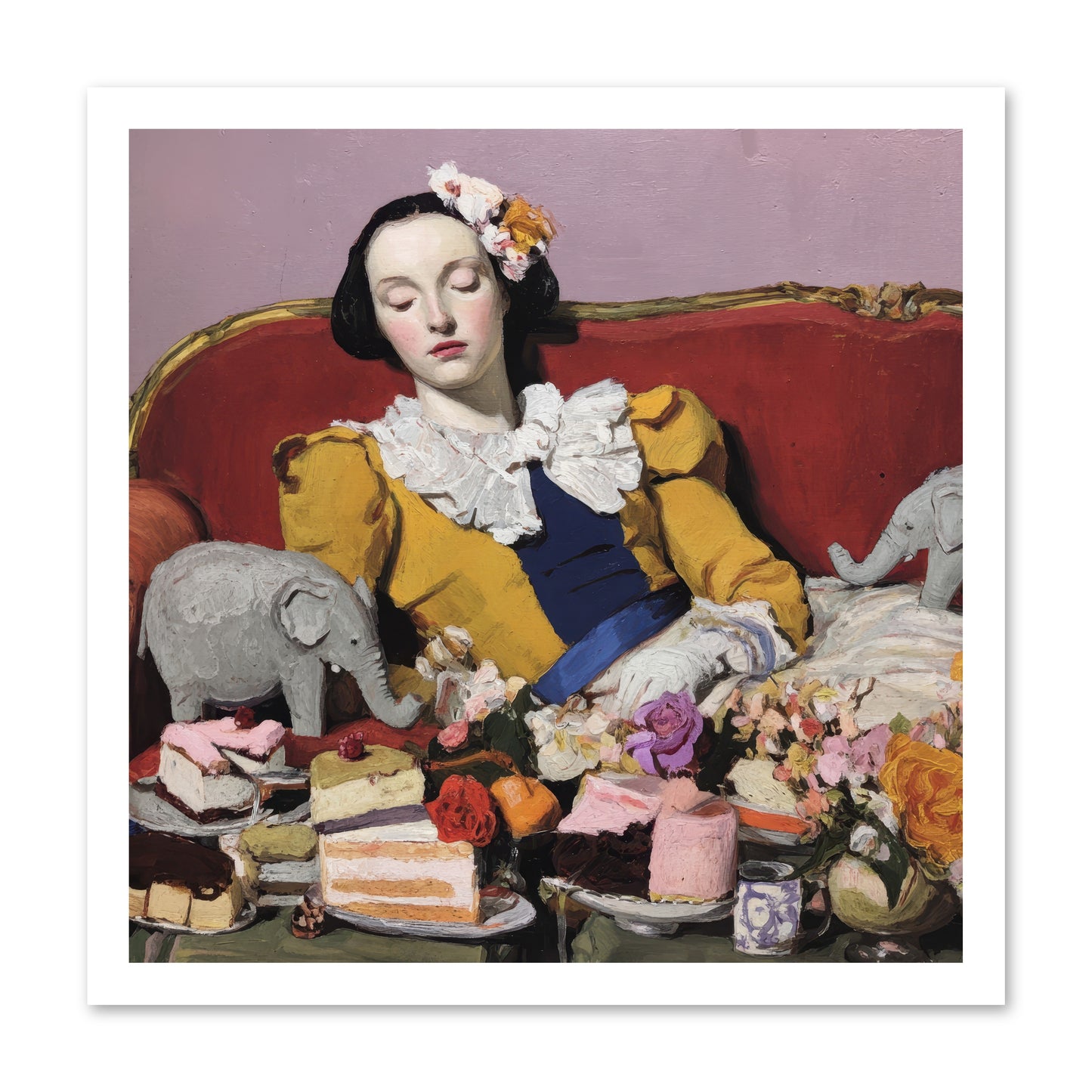 In Corners of Remembering -- Loose Canvas Print 20x20