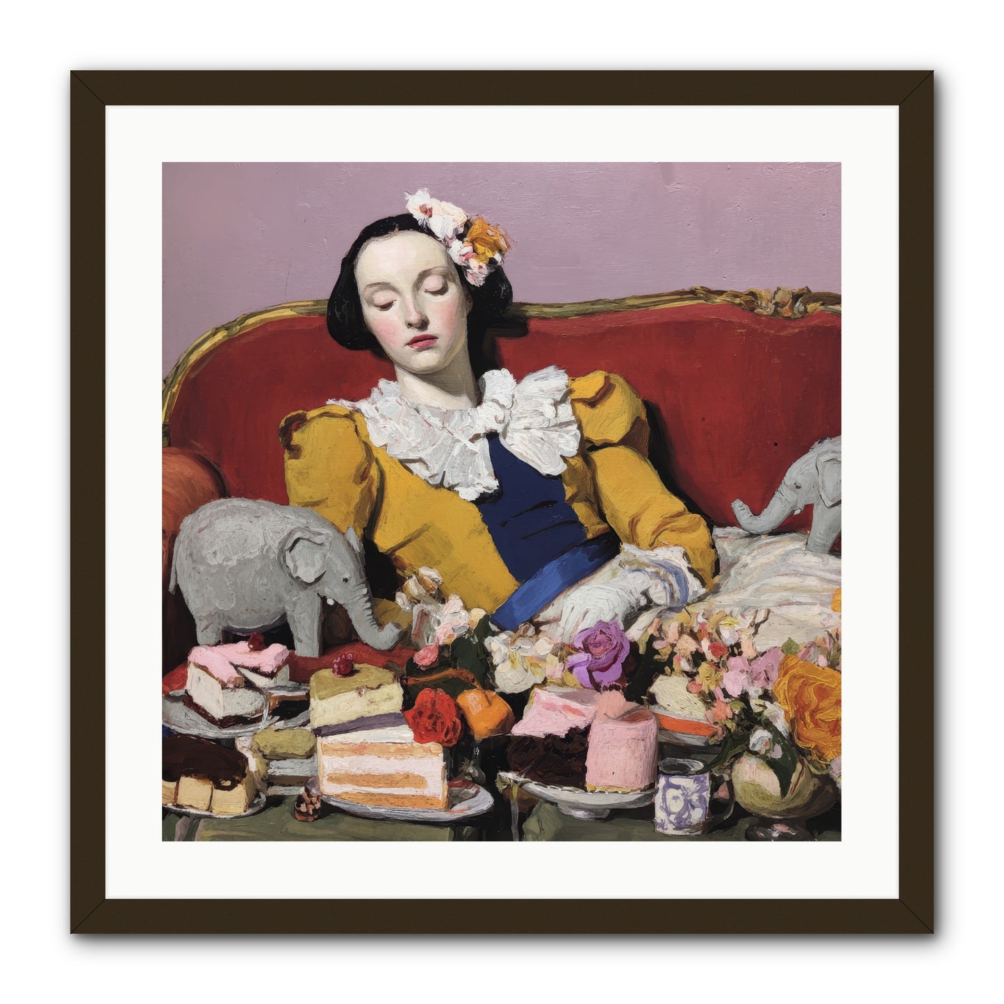 In Corners of Remembering -- Framed Print - Black 24x24