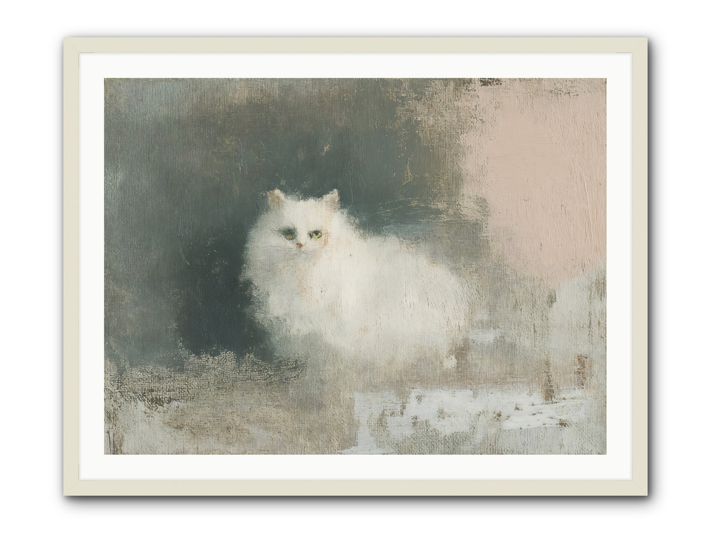 In Due Time -- Framed Print - White 40x30