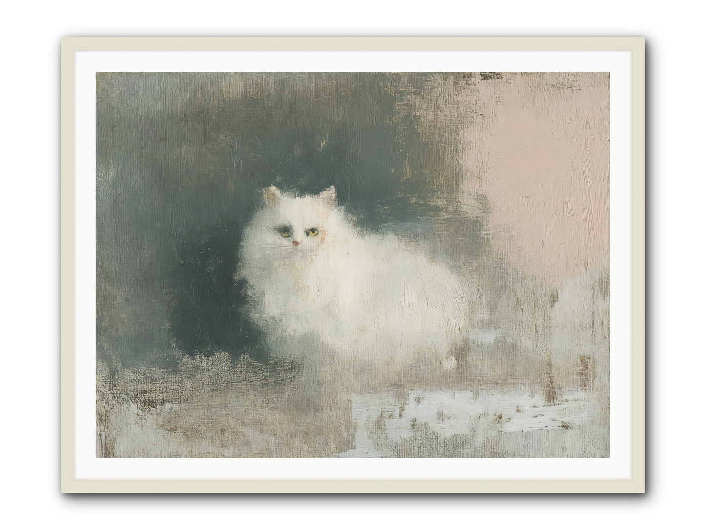 In Due Time -- Framed Print - White 48x36