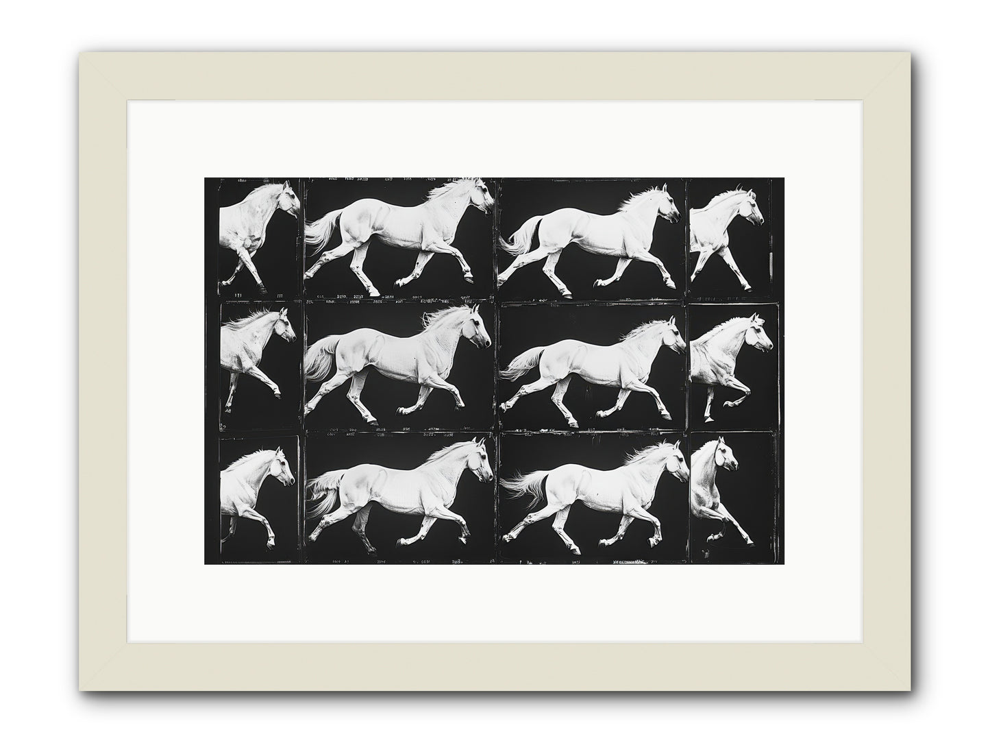 In Motion -- Framed Print - White 15x10