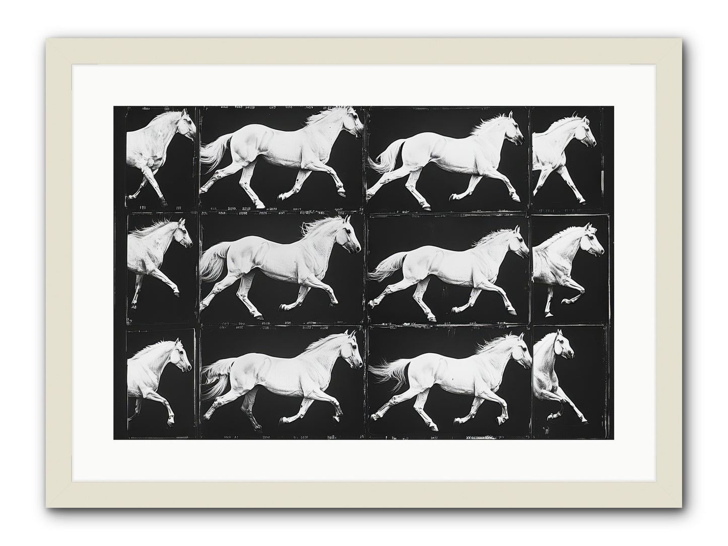In Motion -- Framed Print - White 24x16