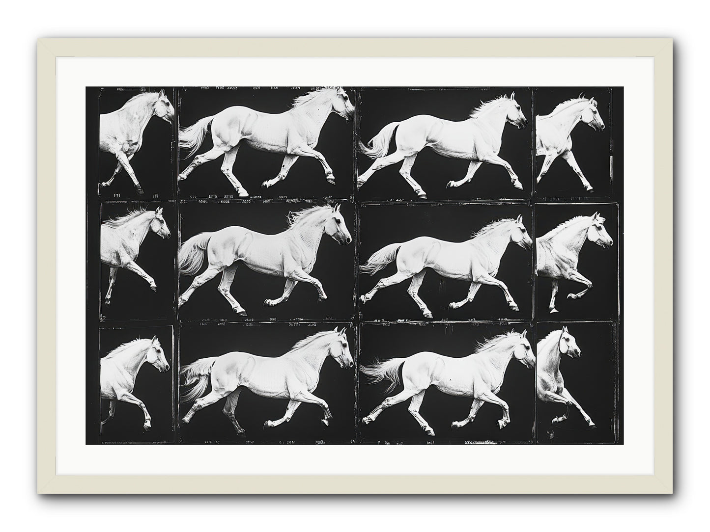 In Motion -- Framed Print - White 36x24