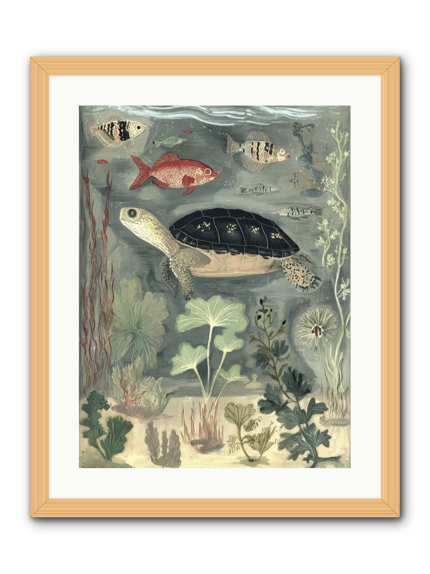 In Nature's Crown -- Framed Print - Natural 18x24
