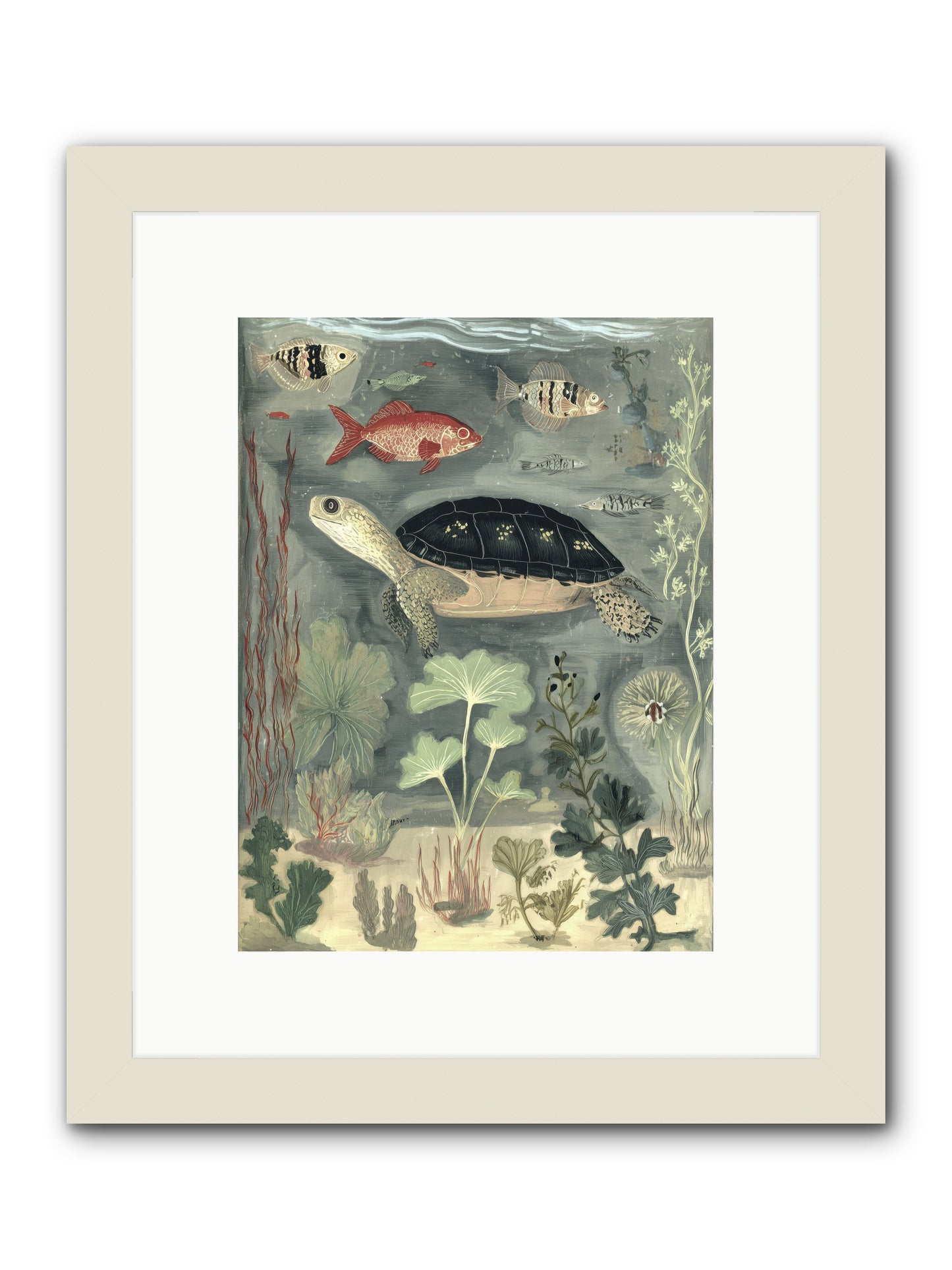 In Nature's Crown -- Framed Print - White 9x12