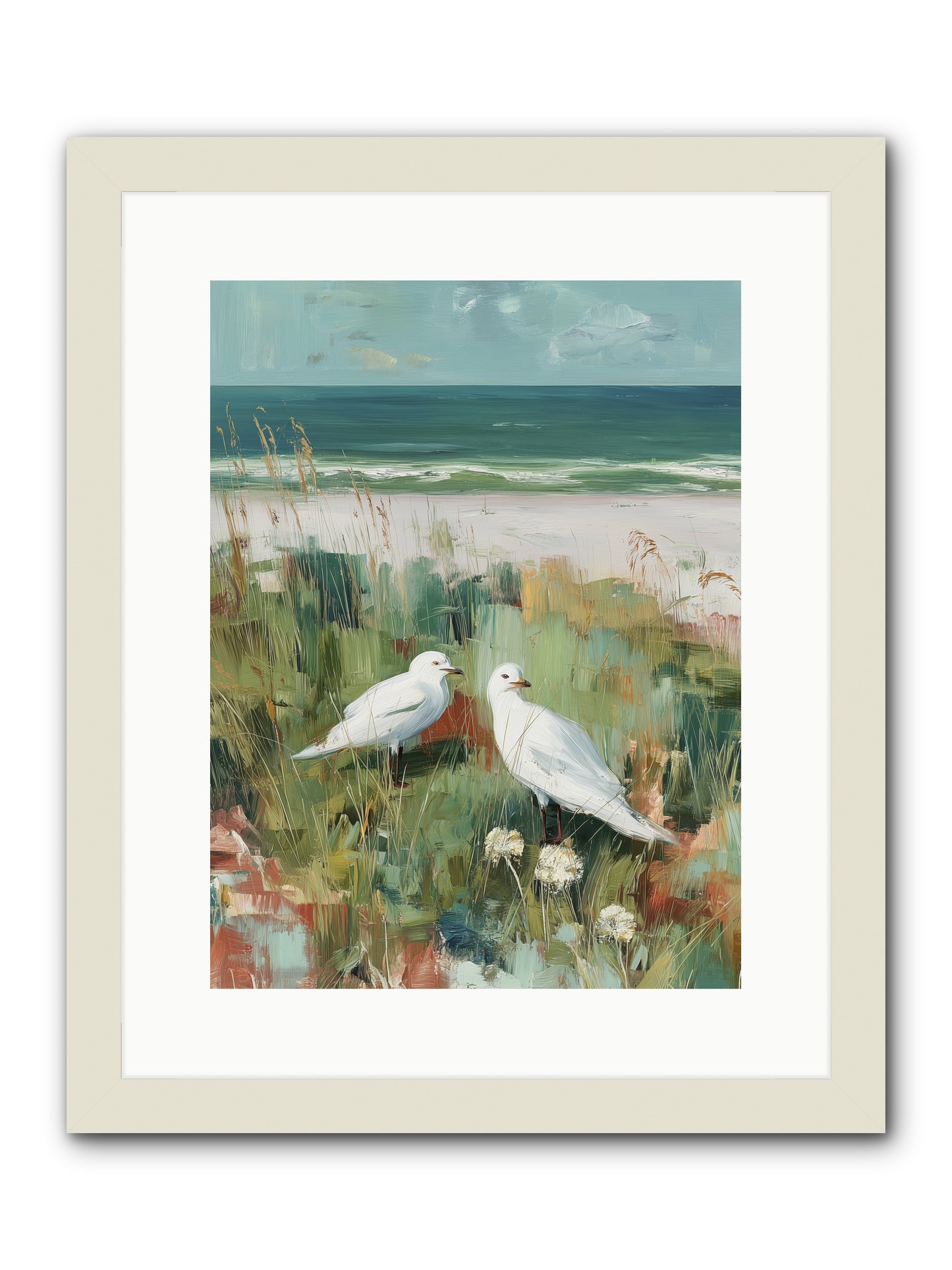 In Nature's Veil -- Framed Print - White 12x16
