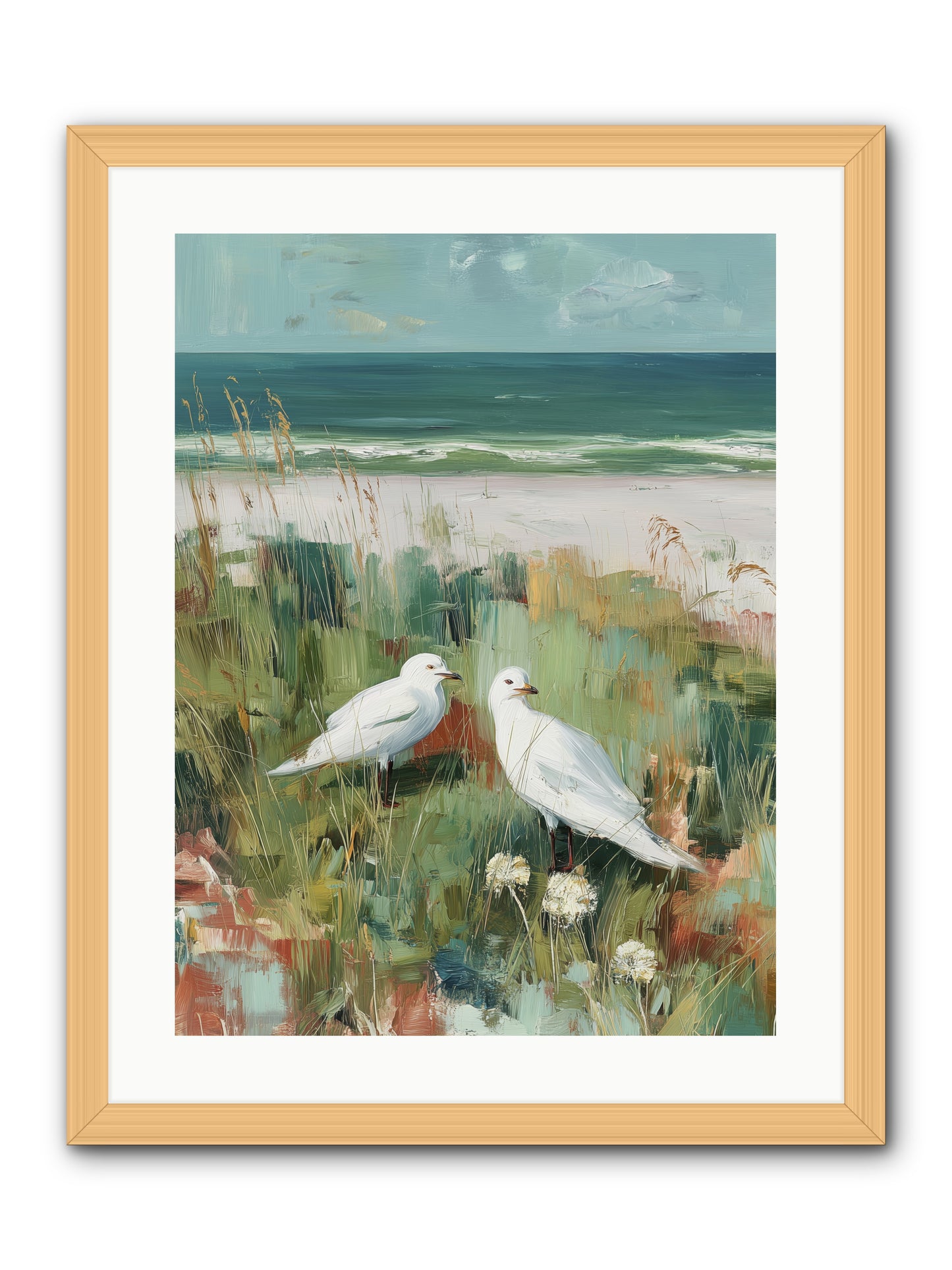 In Nature's Veil -- Framed Print - Natural 18x24
