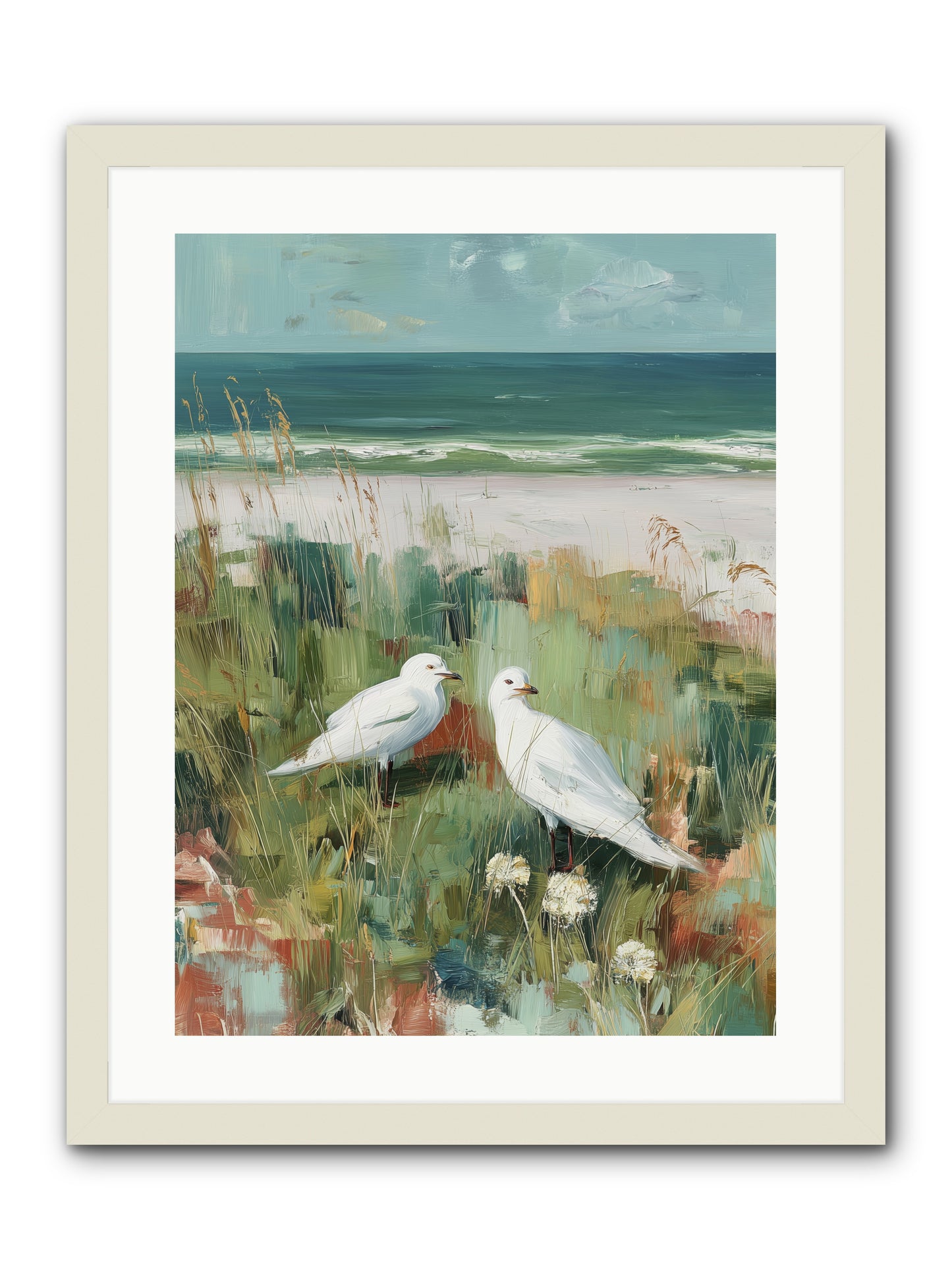 In Nature's Veil -- Framed Print - White 18x24