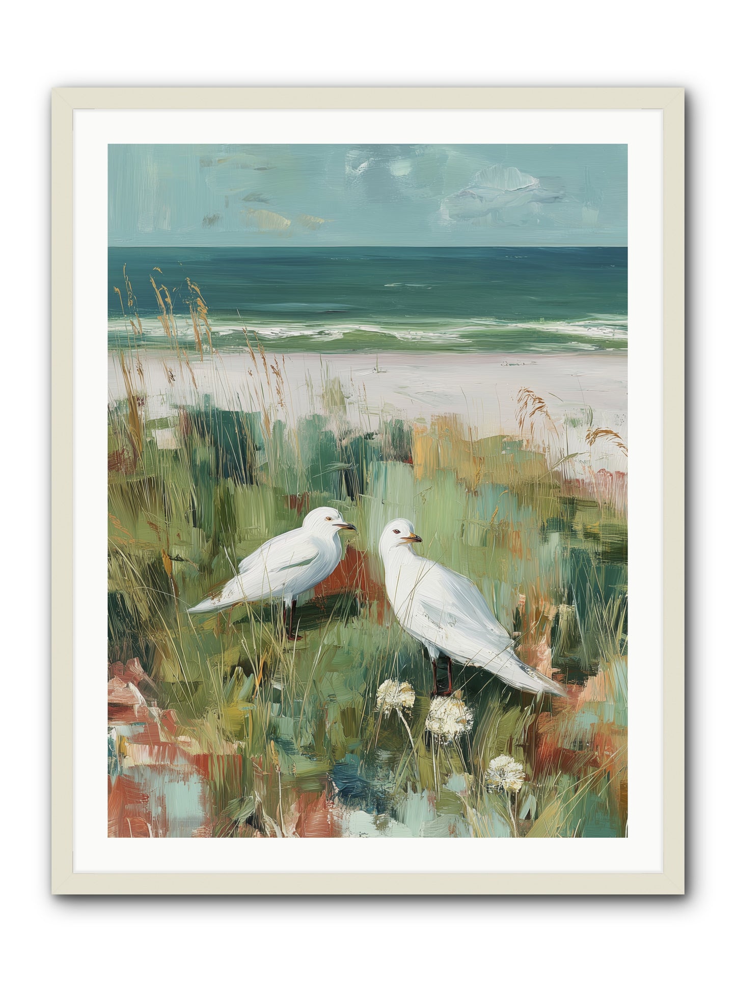 In Nature's Veil -- Framed Print - White 30x40