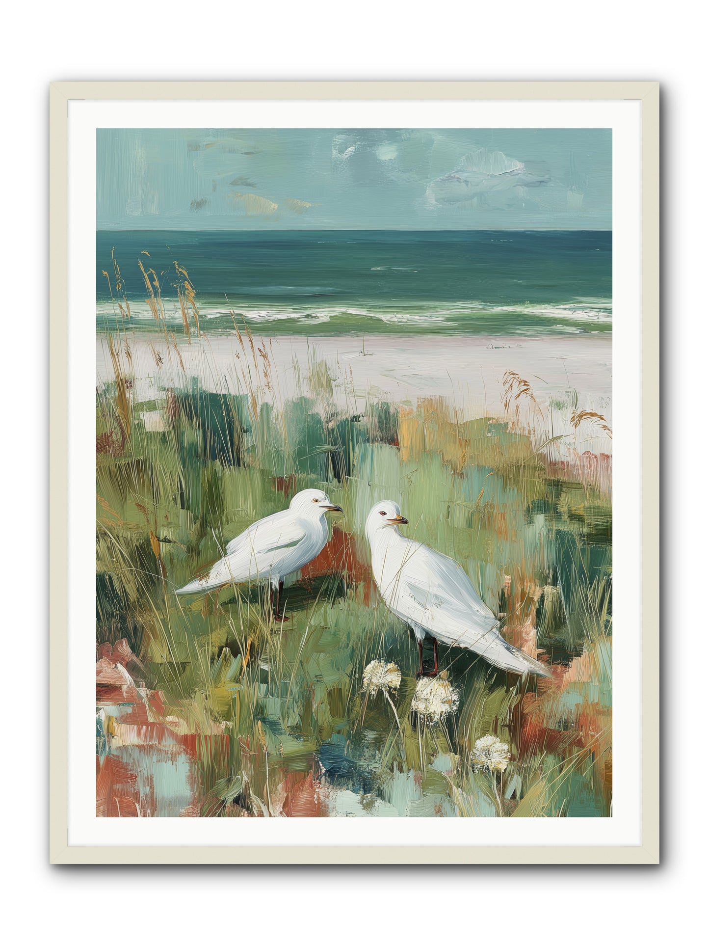In Nature's Veil -- Framed Print - White 36x48