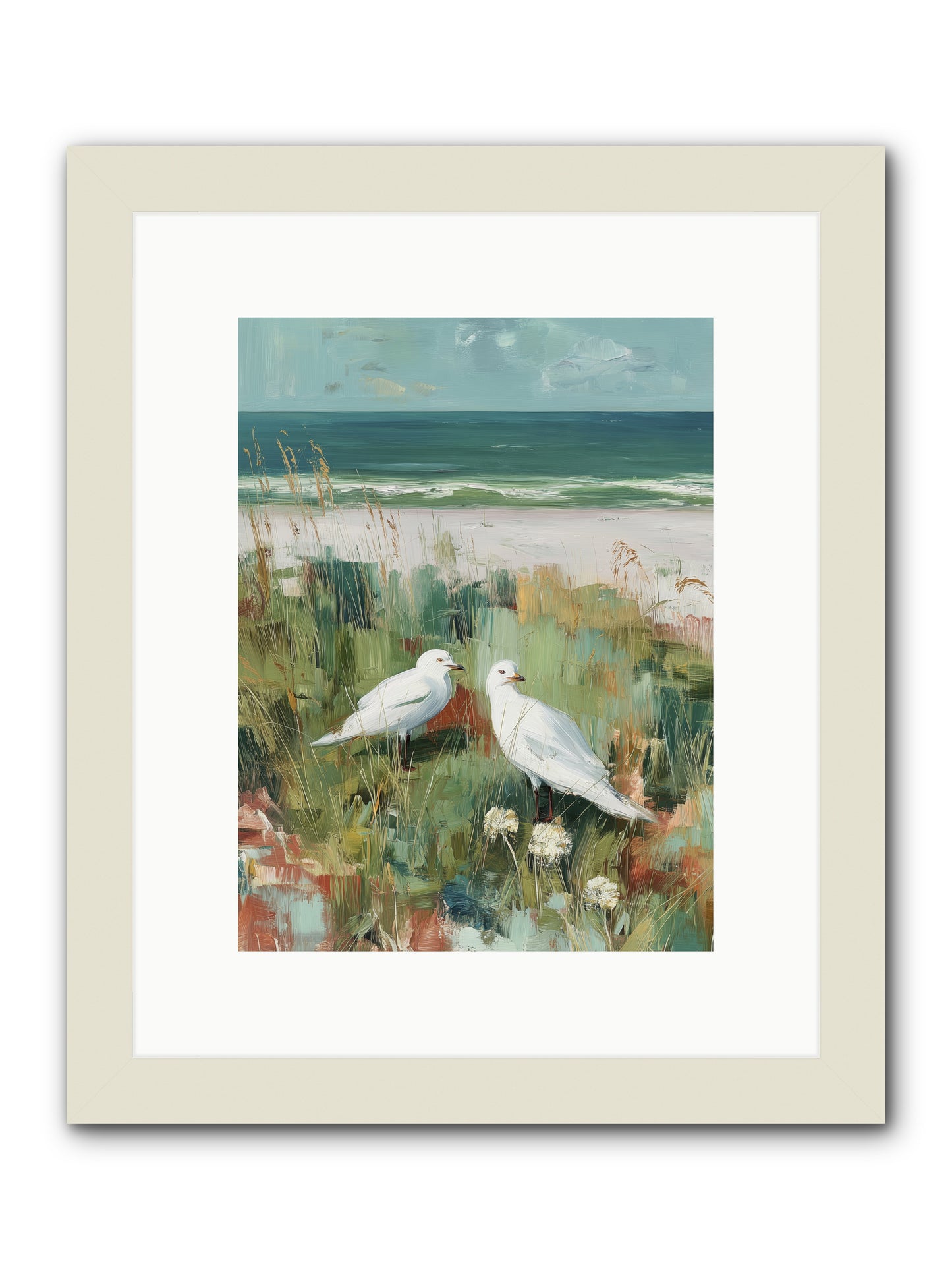 In Nature's Veil -- Framed Print - White 9x12