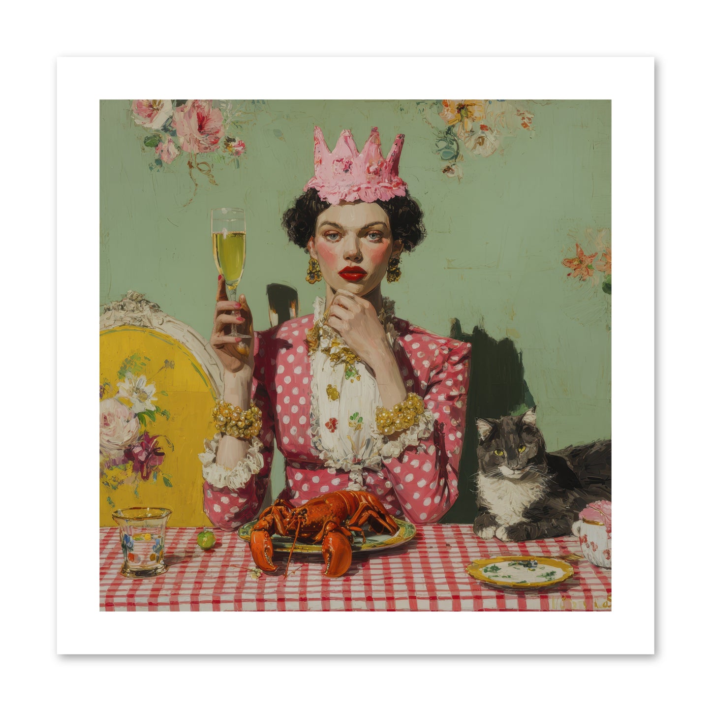 In Rooms of Gentle Rebellion -- Loose Canvas Print 12x12