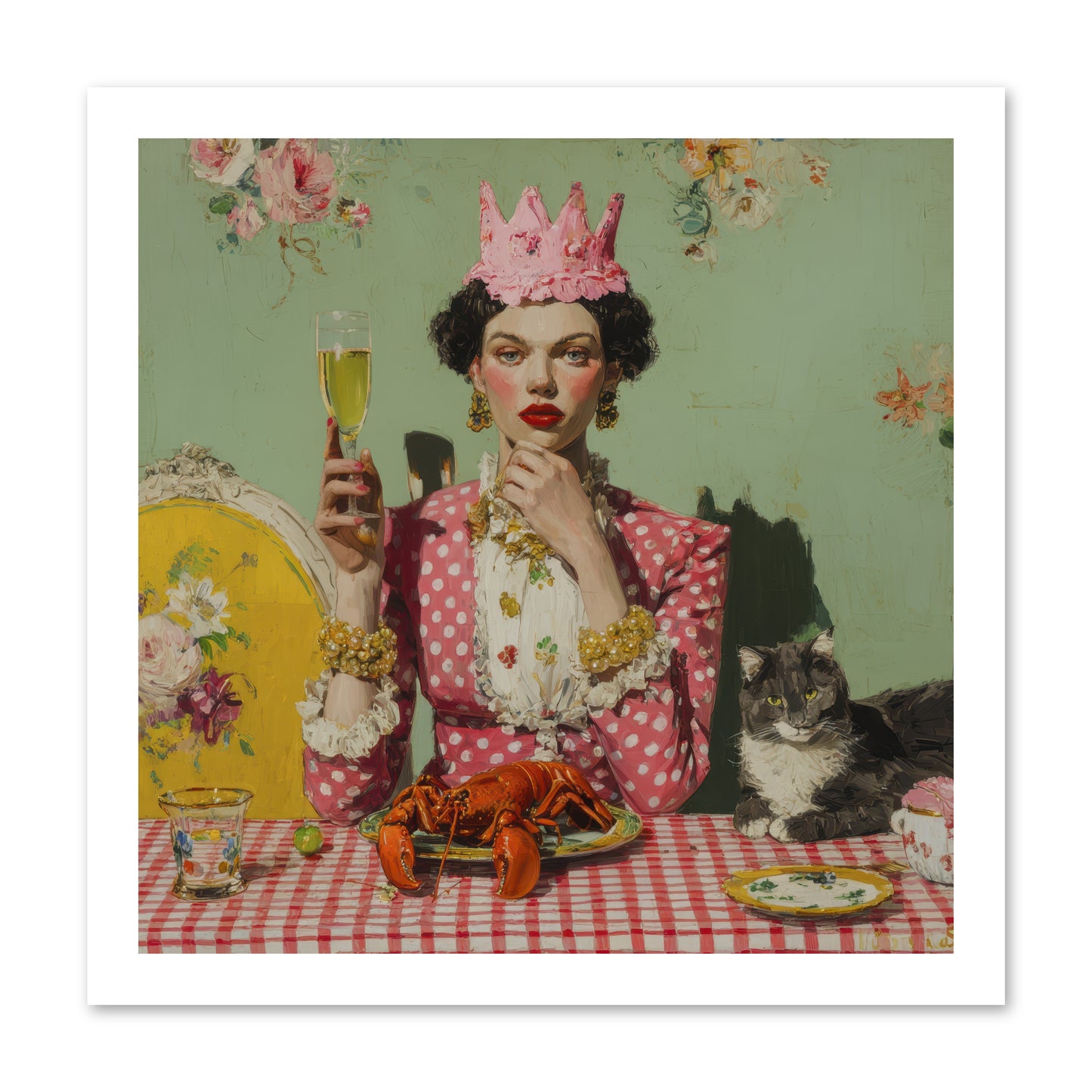 In Rooms of Gentle Rebellion -- Loose Canvas Print 16x16