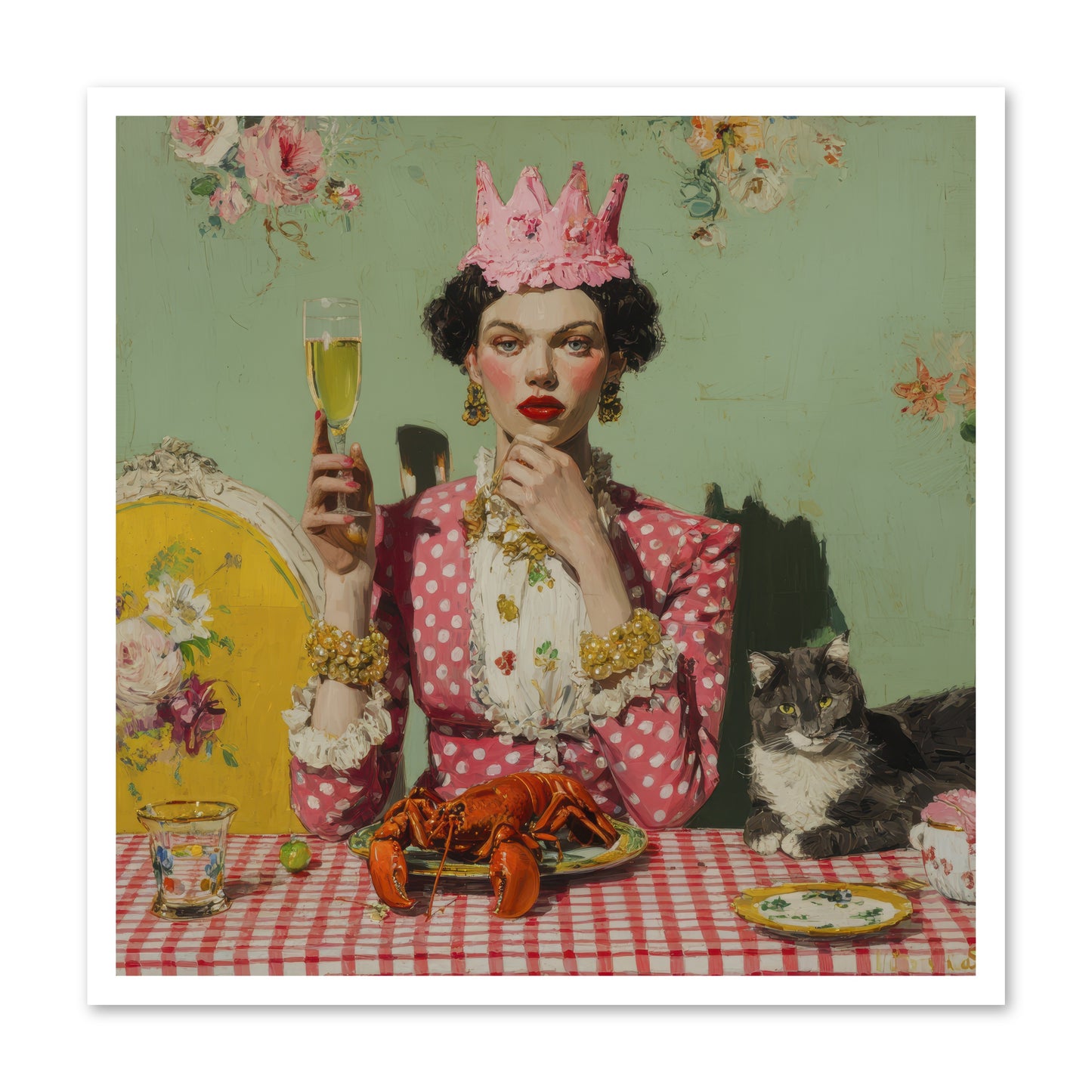 In Rooms of Gentle Rebellion -- Paper Print 30x30
