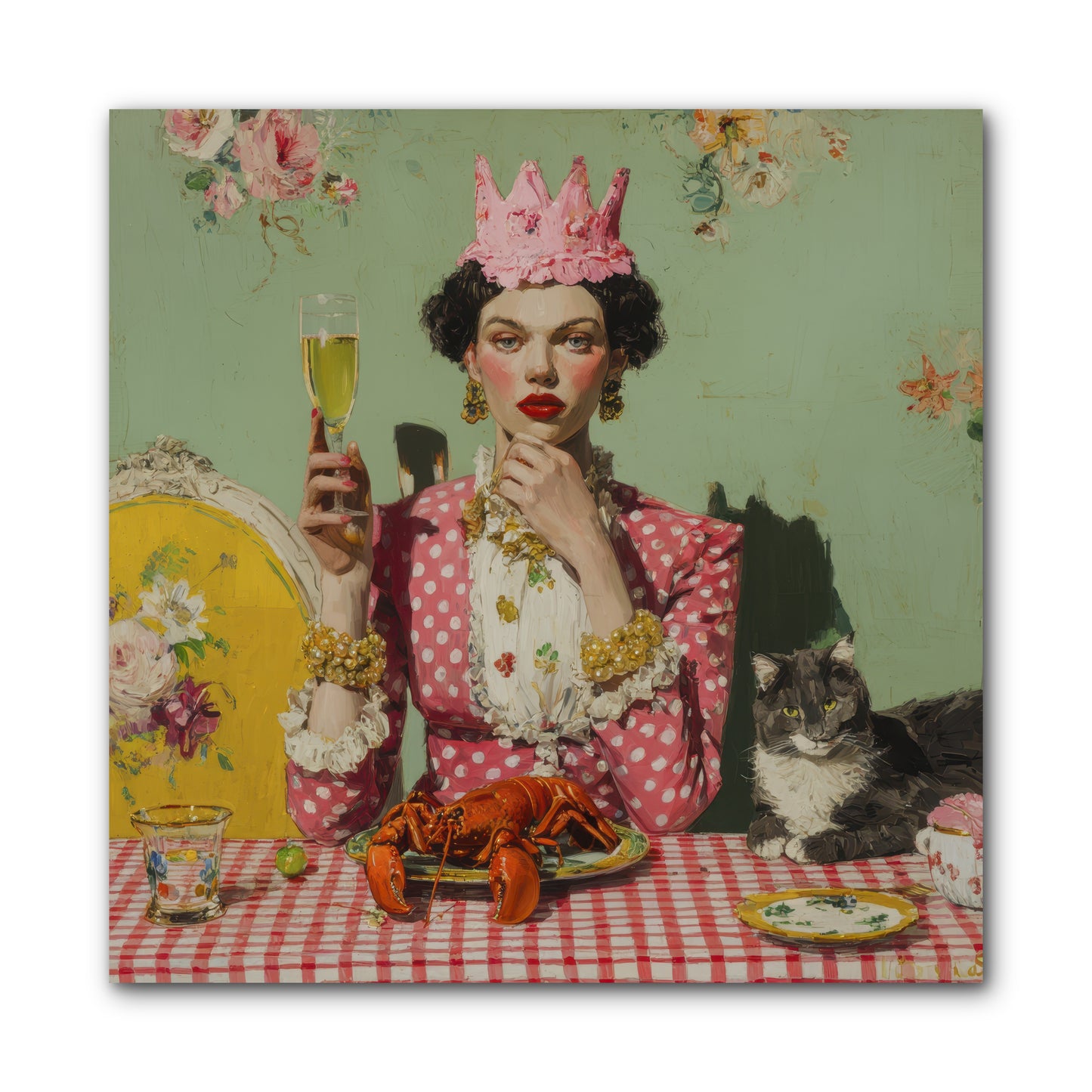 In Rooms of Gentle Rebellion -- Wrapped Canvas 10x10