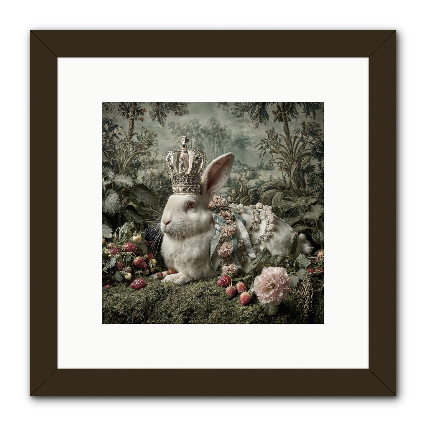 In Rooms of Golden Joy -- Framed Print - Black 10x10