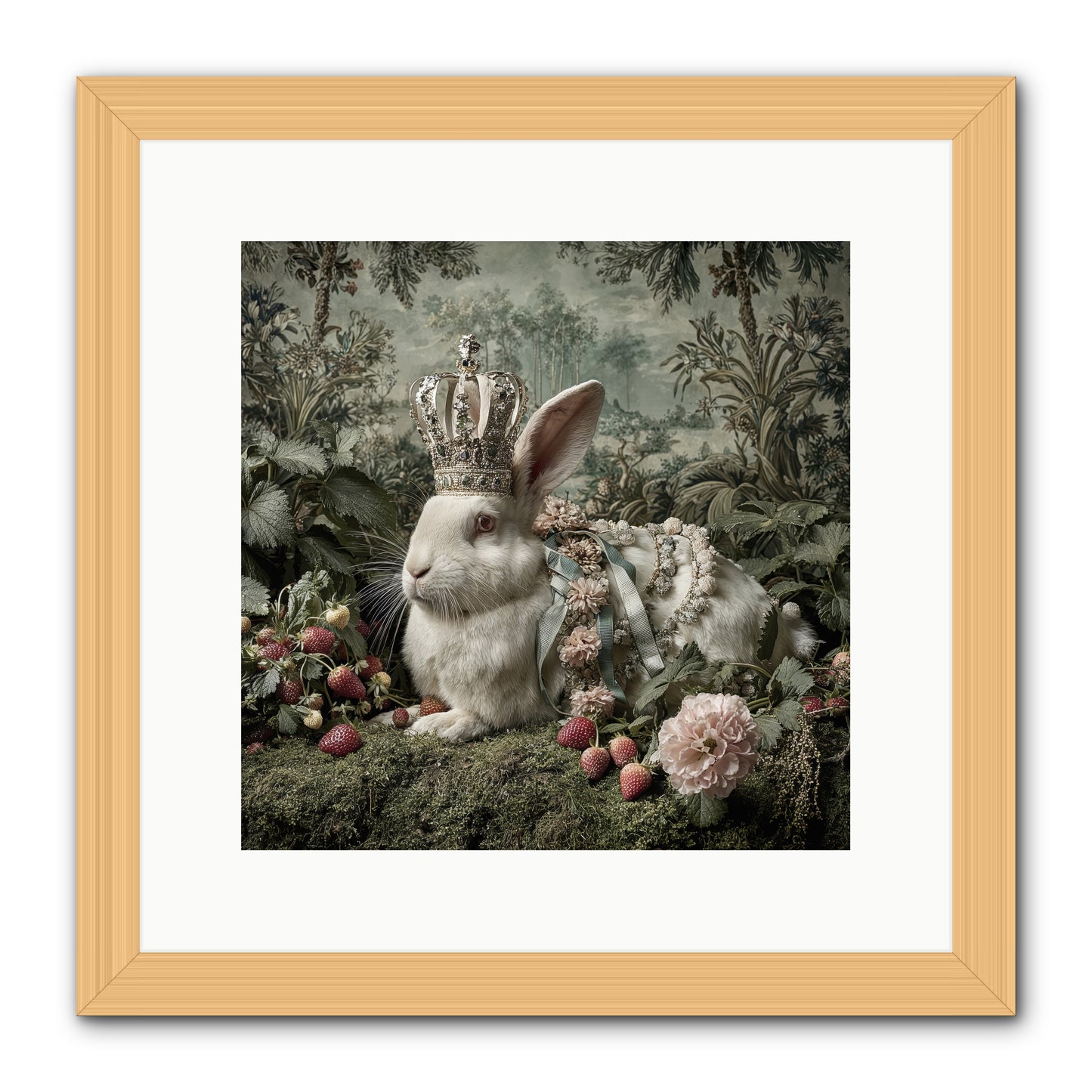 In Rooms of Golden Joy -- Framed Print - Natural 12x12