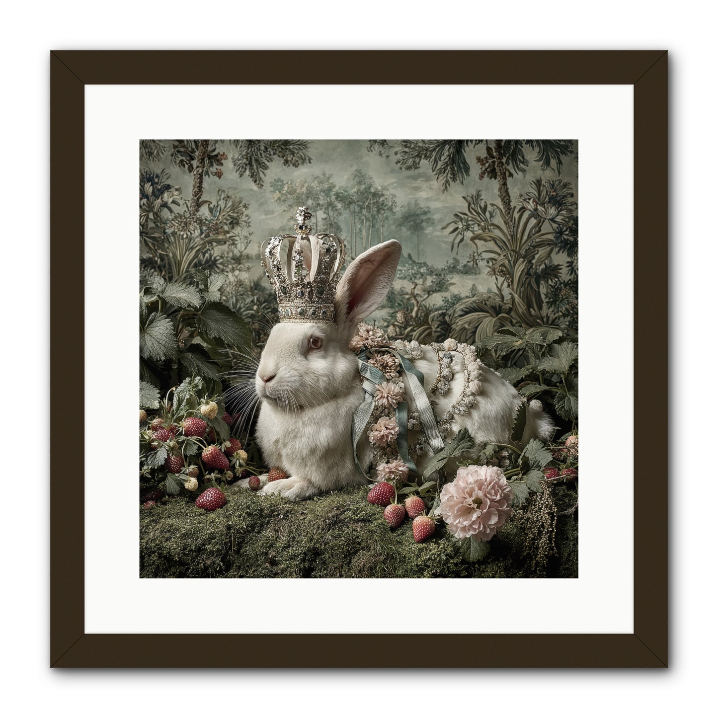 In Rooms of Golden Joy -- Framed Print - Black 16x16