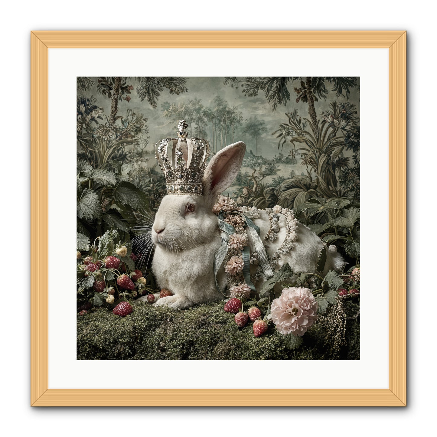 In Rooms of Golden Joy -- Framed Print - Natural 20x20