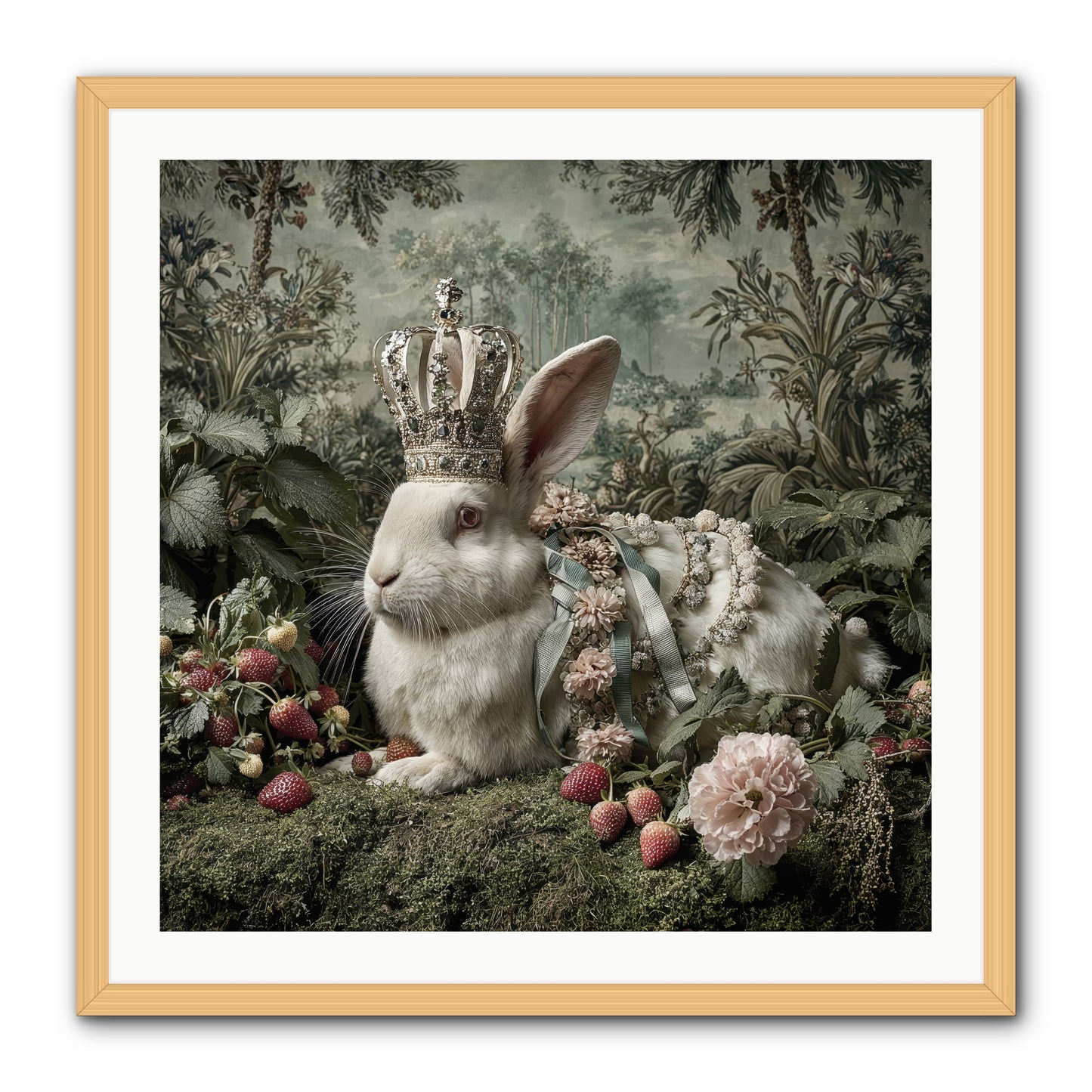 In Rooms of Golden Joy -- Framed Print - Natural 30x30