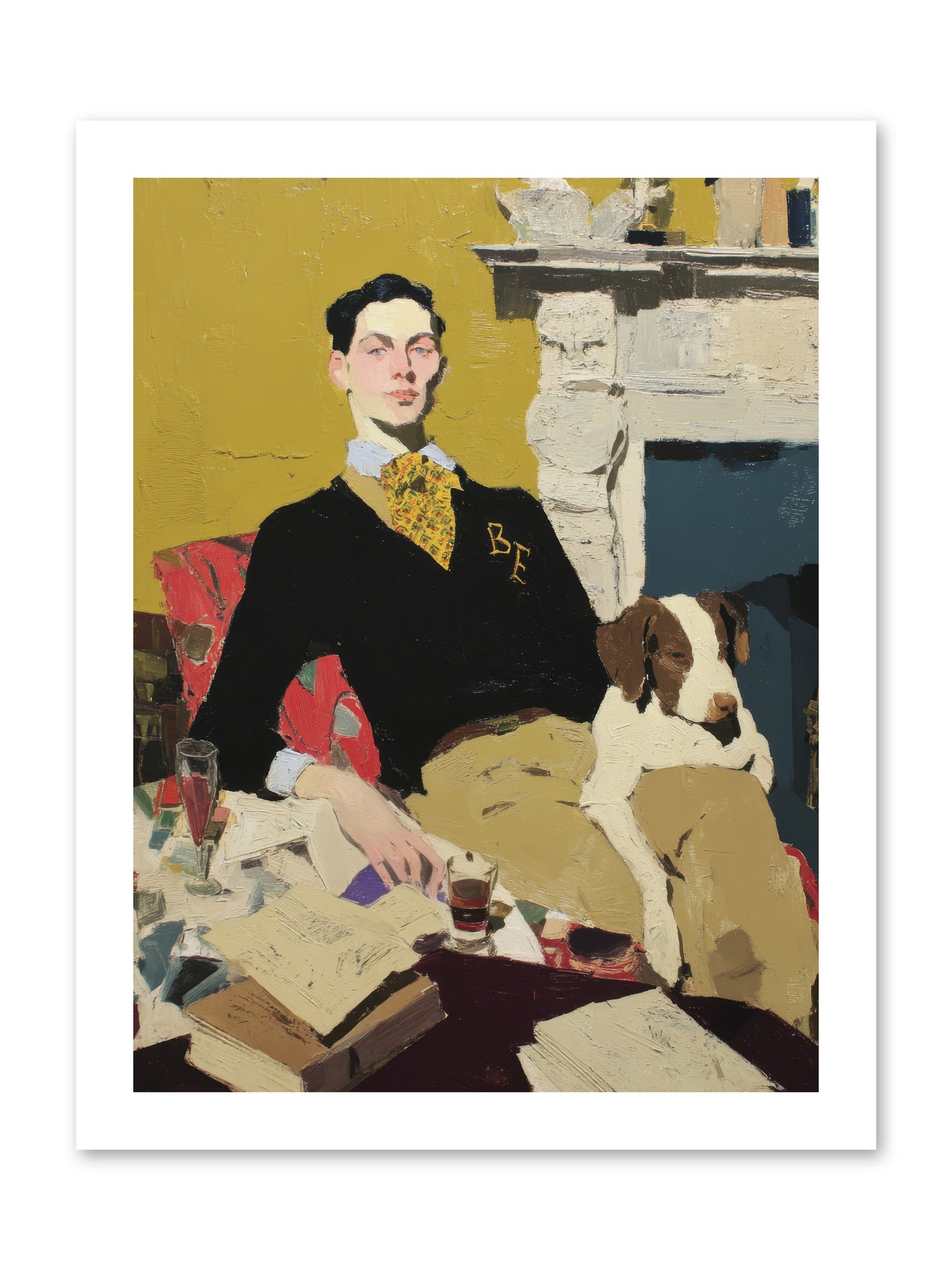 In Rooms of Quiet Waiting -- Loose Canvas Print 12x16