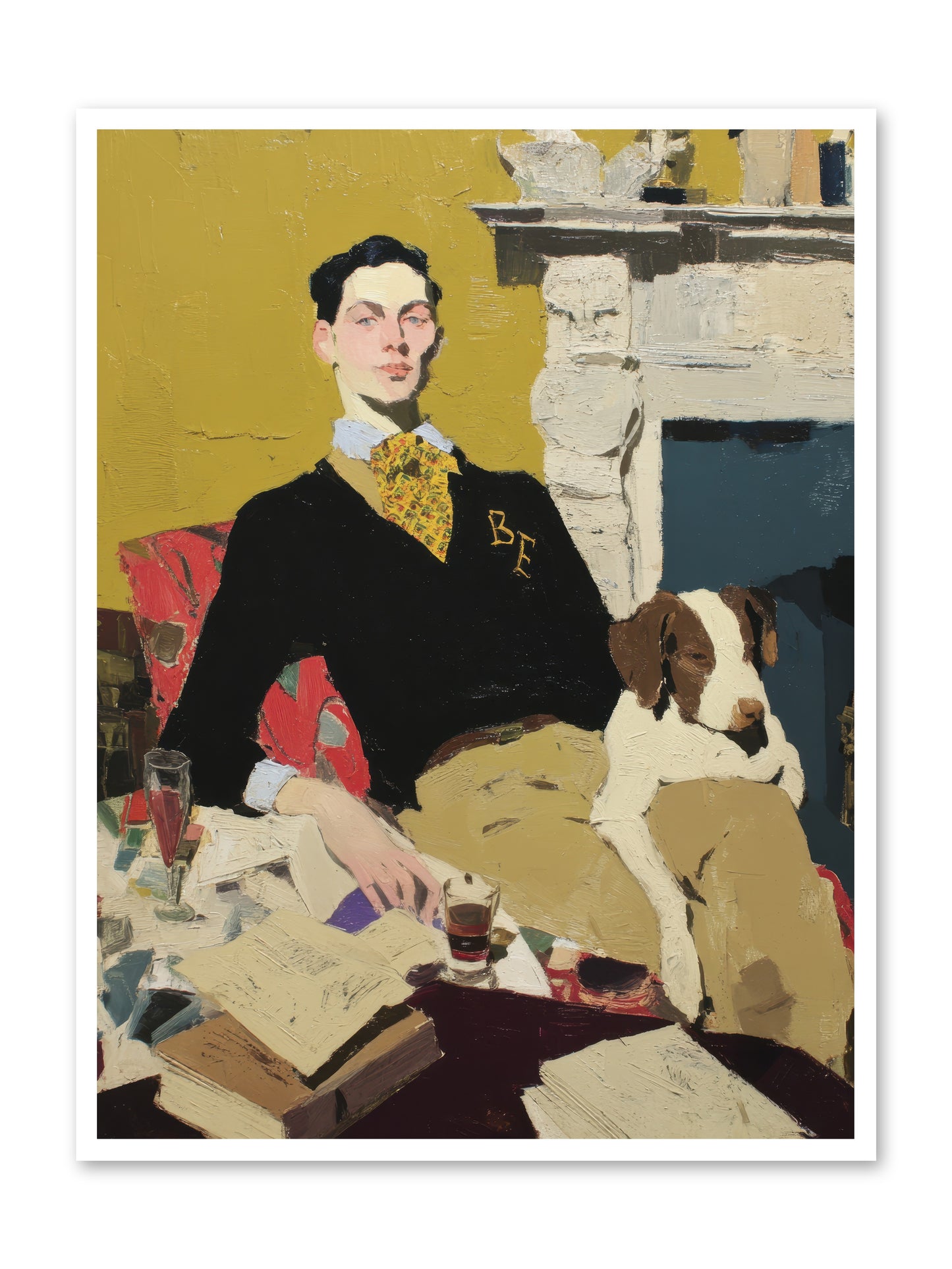 In Rooms of Quiet Waiting -- Loose Canvas Print 36x48