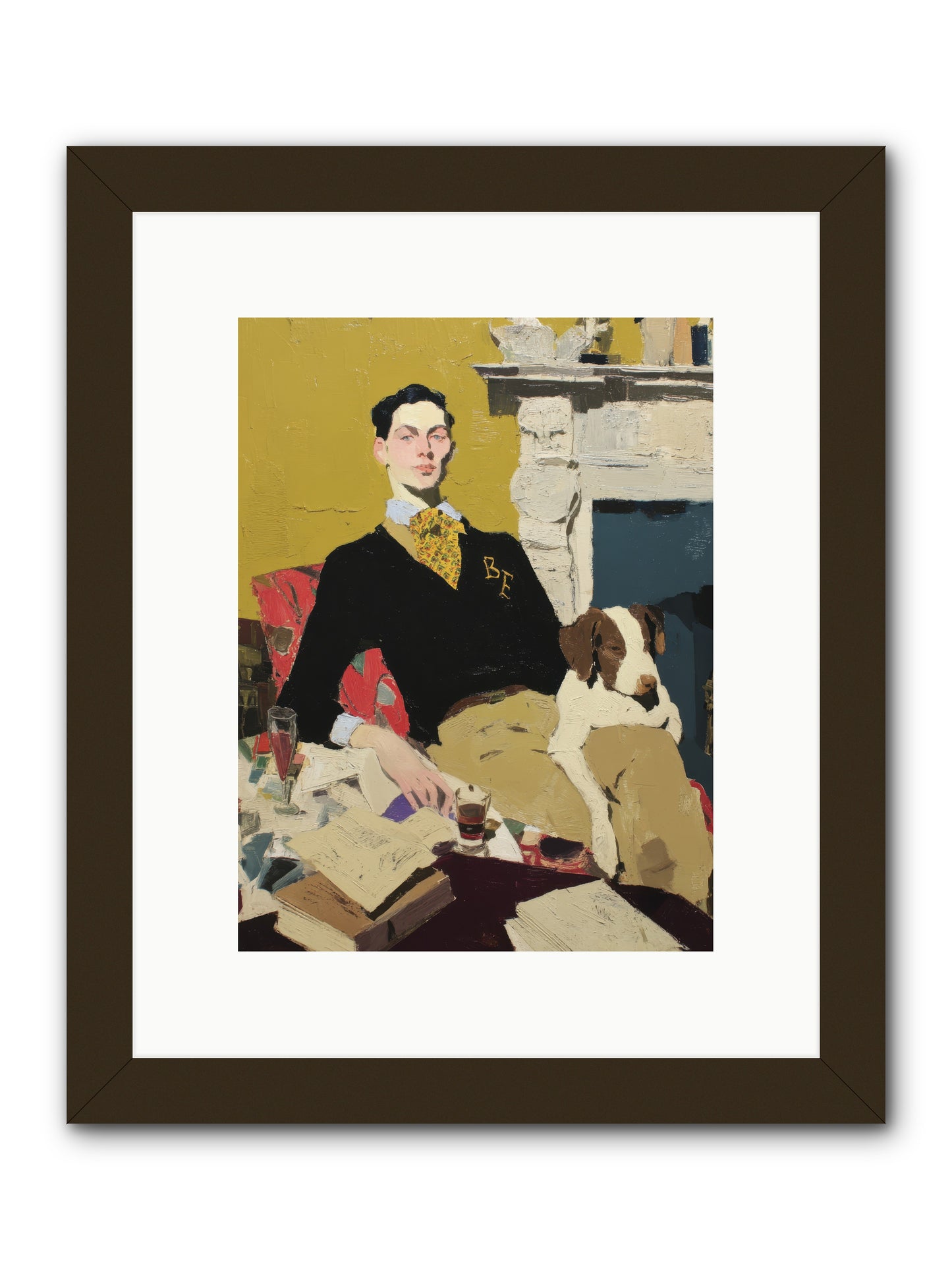 In Rooms of Quiet Waiting -- Framed Print - Black 9x12