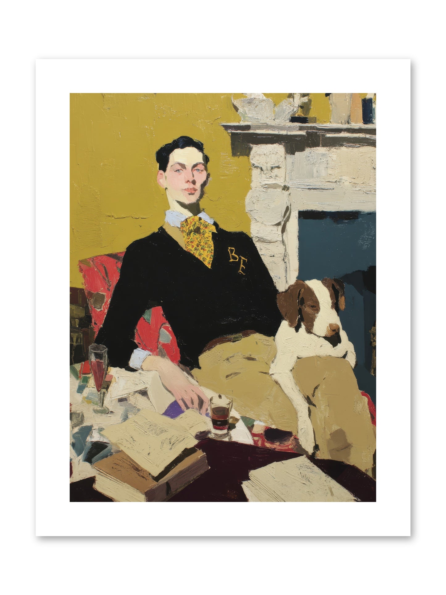 In Rooms of Quiet Waiting -- Loose Canvas Print 9x12