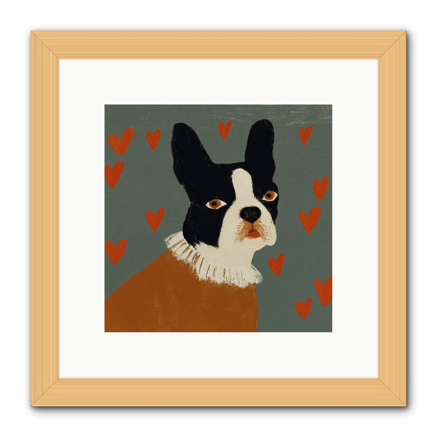 In The Company Of Kindred Spirits -- Framed Print - Natural 10x10