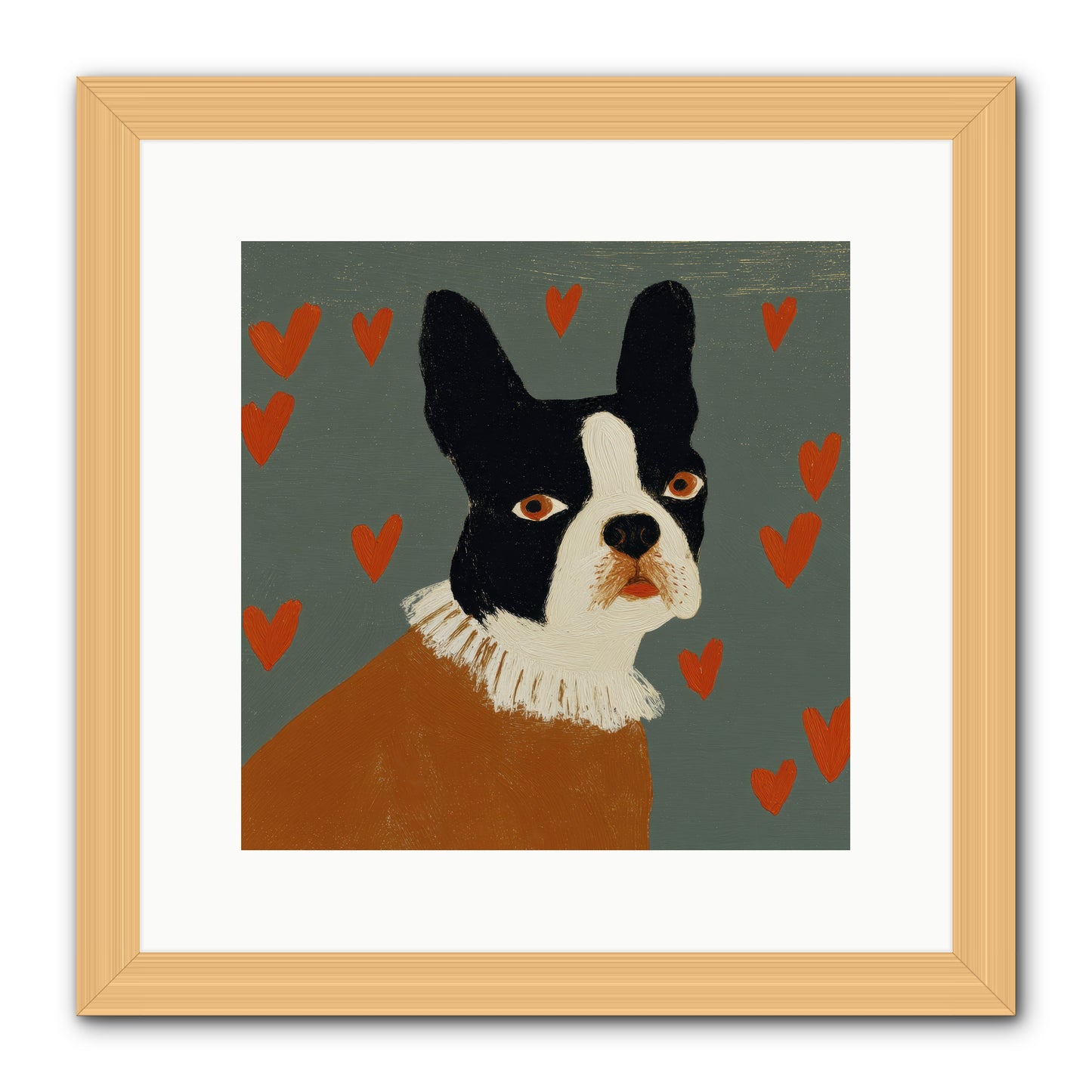 In The Company Of Kindred Spirits -- Framed Print - Natural 12x12