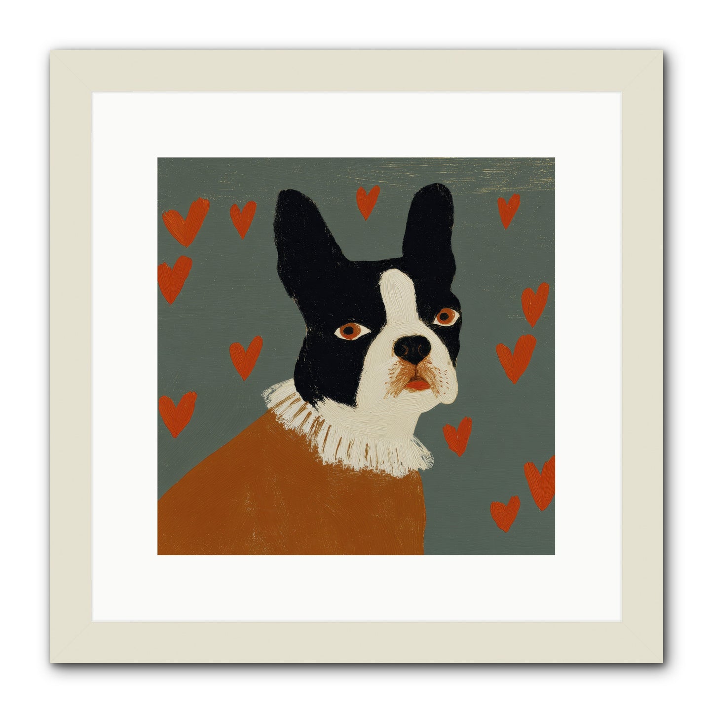 In The Company Of Kindred Spirits -- Framed Print - White 12x12