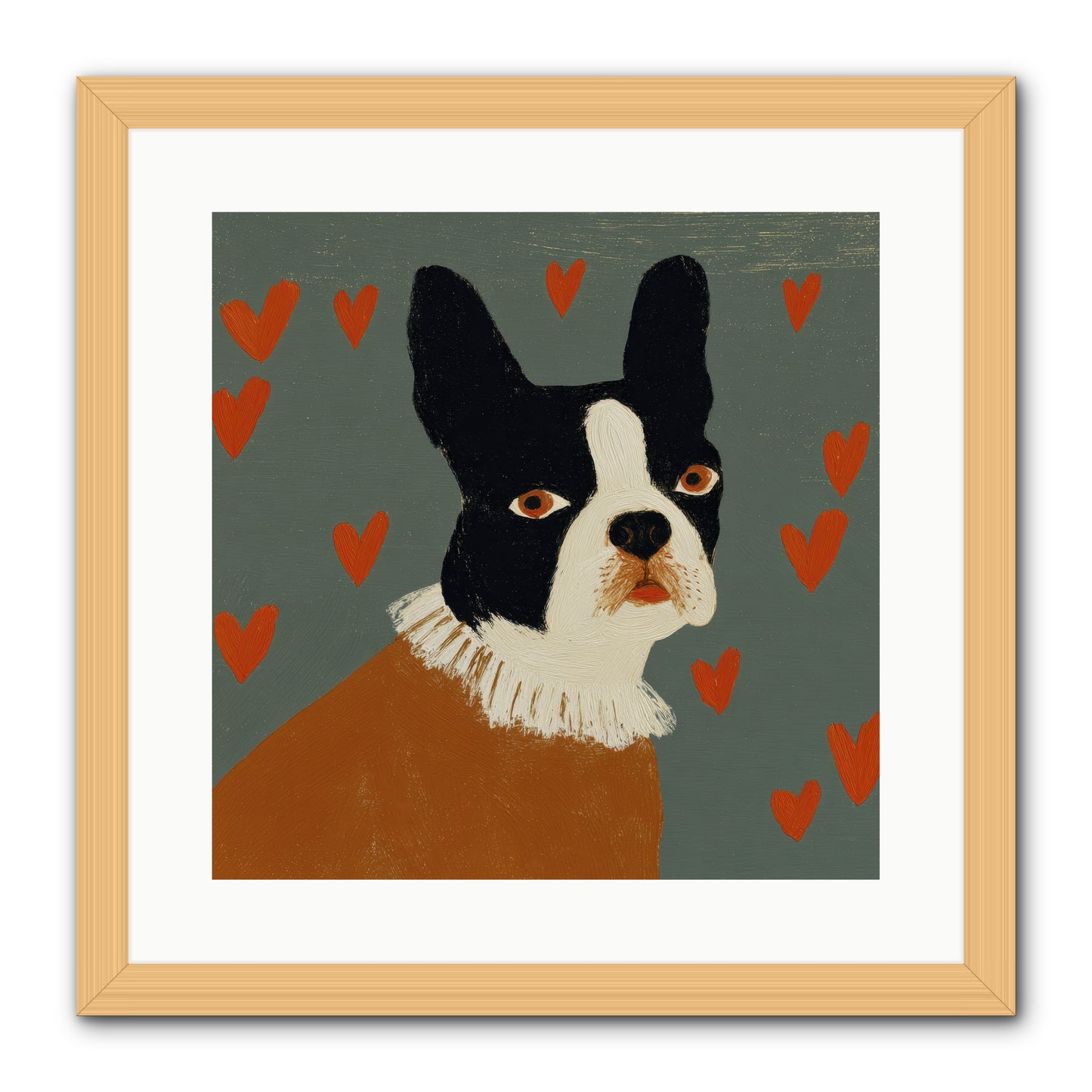 In The Company Of Kindred Spirits -- Framed Print - Natural 16x16