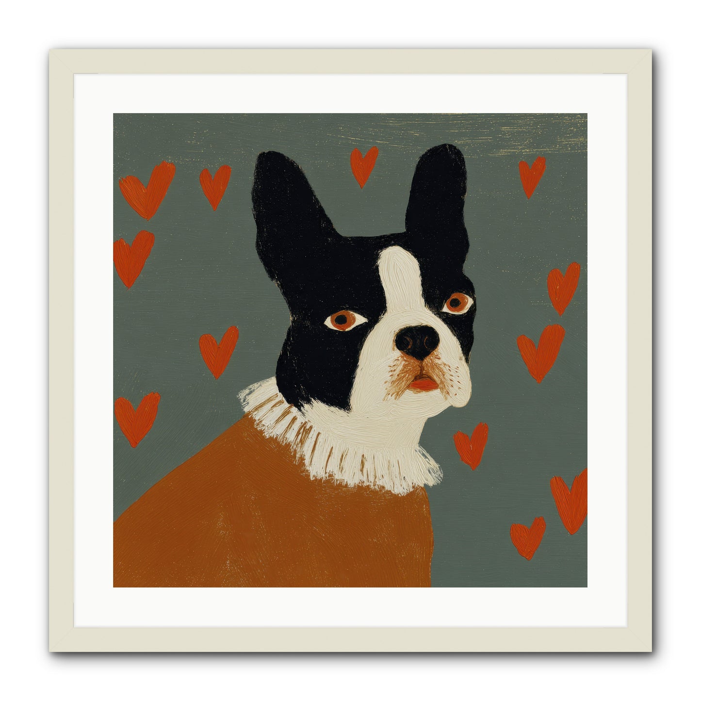 In The Company Of Kindred Spirits -- Framed Print - White 24x24
