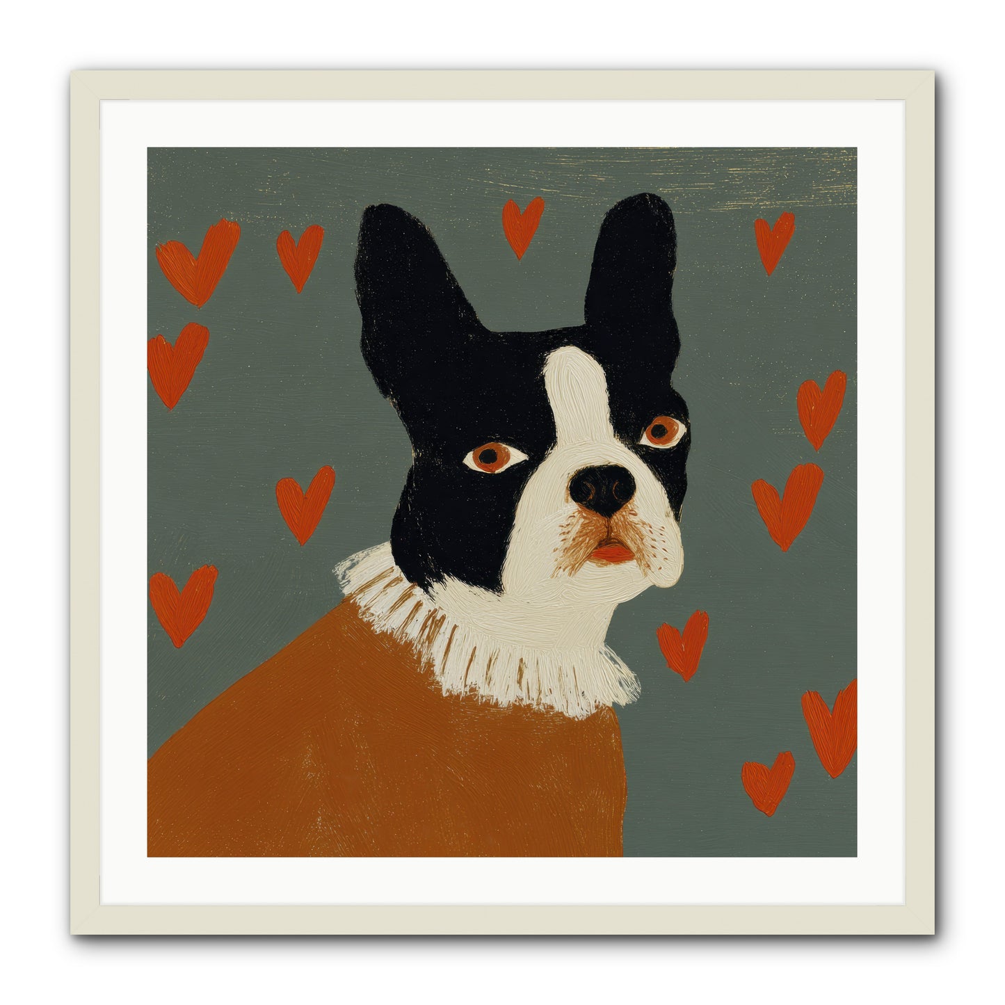 In The Company Of Kindred Spirits -- Framed Print - White 30x30