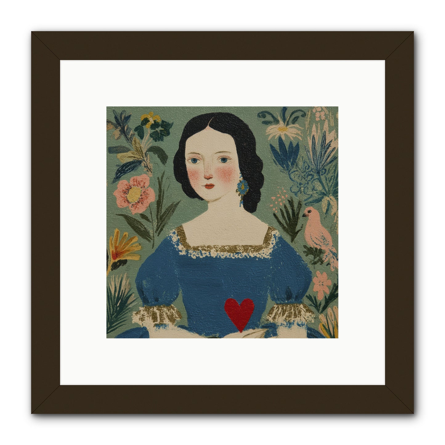 In The Garden Of Lasting Bonds -- Framed Print - Black 10x10