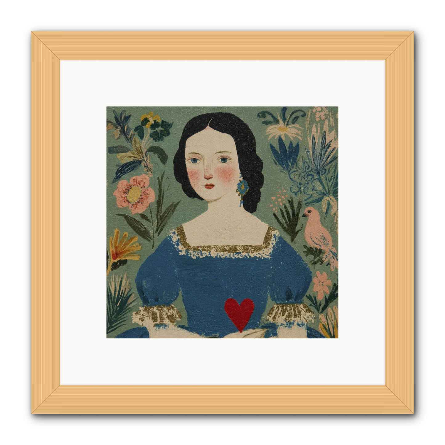 In The Garden Of Lasting Bonds -- Framed Print - Natural 10x10