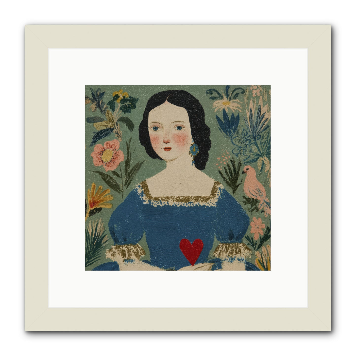 In The Garden Of Lasting Bonds -- Framed Print - White 10x10