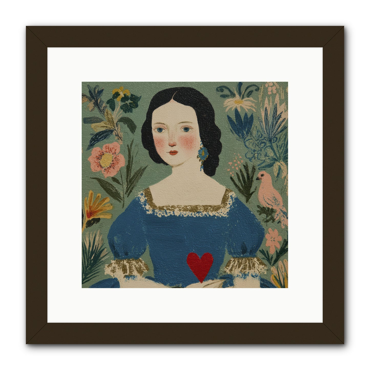 In The Garden Of Lasting Bonds -- Framed Print - Black 12x12