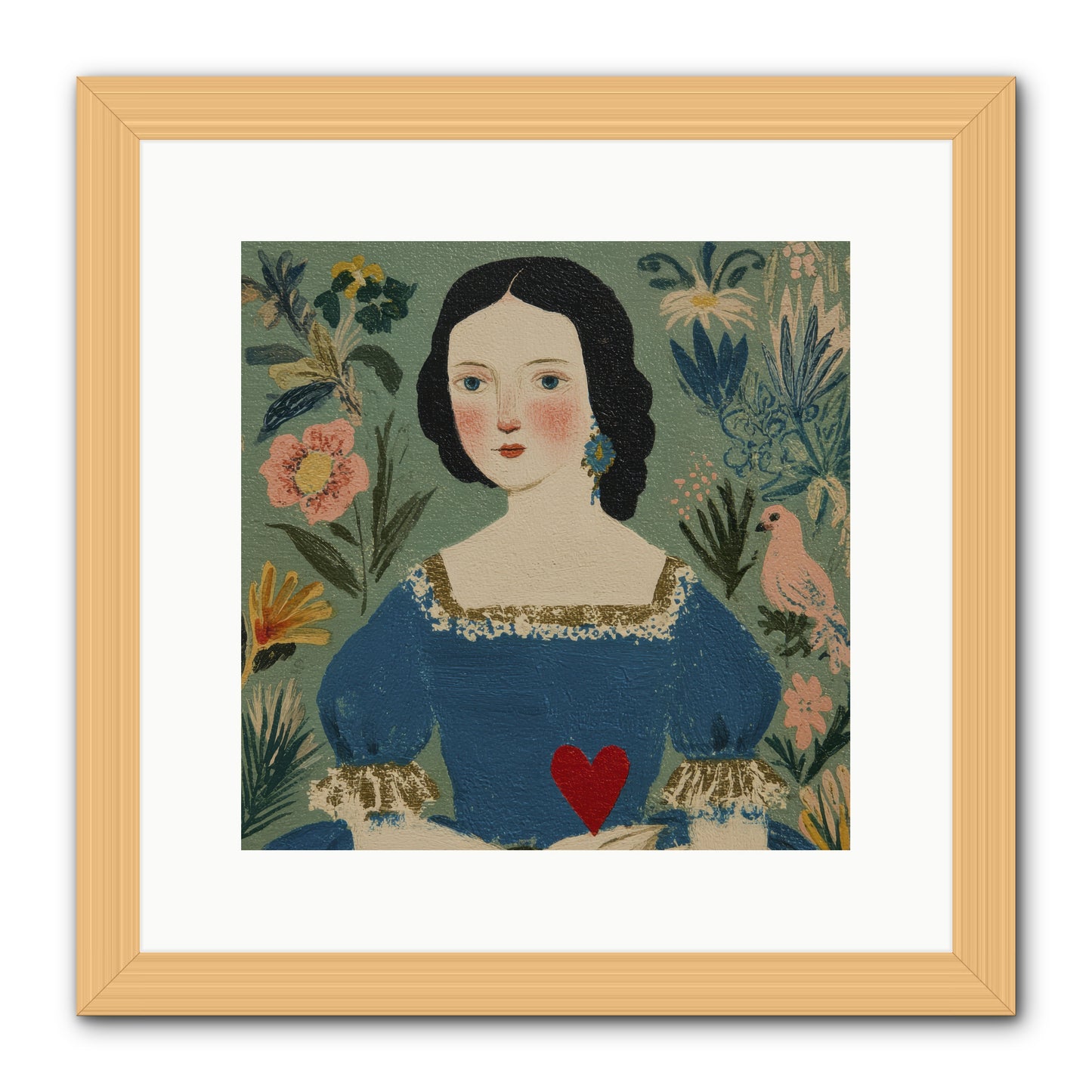 In The Garden Of Lasting Bonds -- Framed Print - Natural 12x12