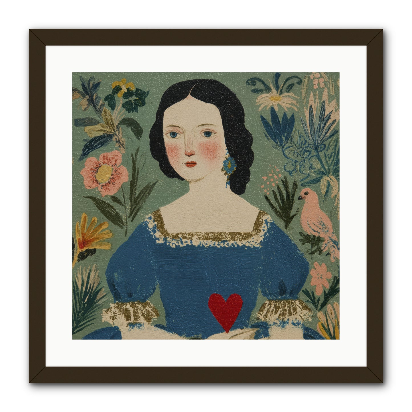 In The Garden Of Lasting Bonds -- Framed Print - Black 20x20