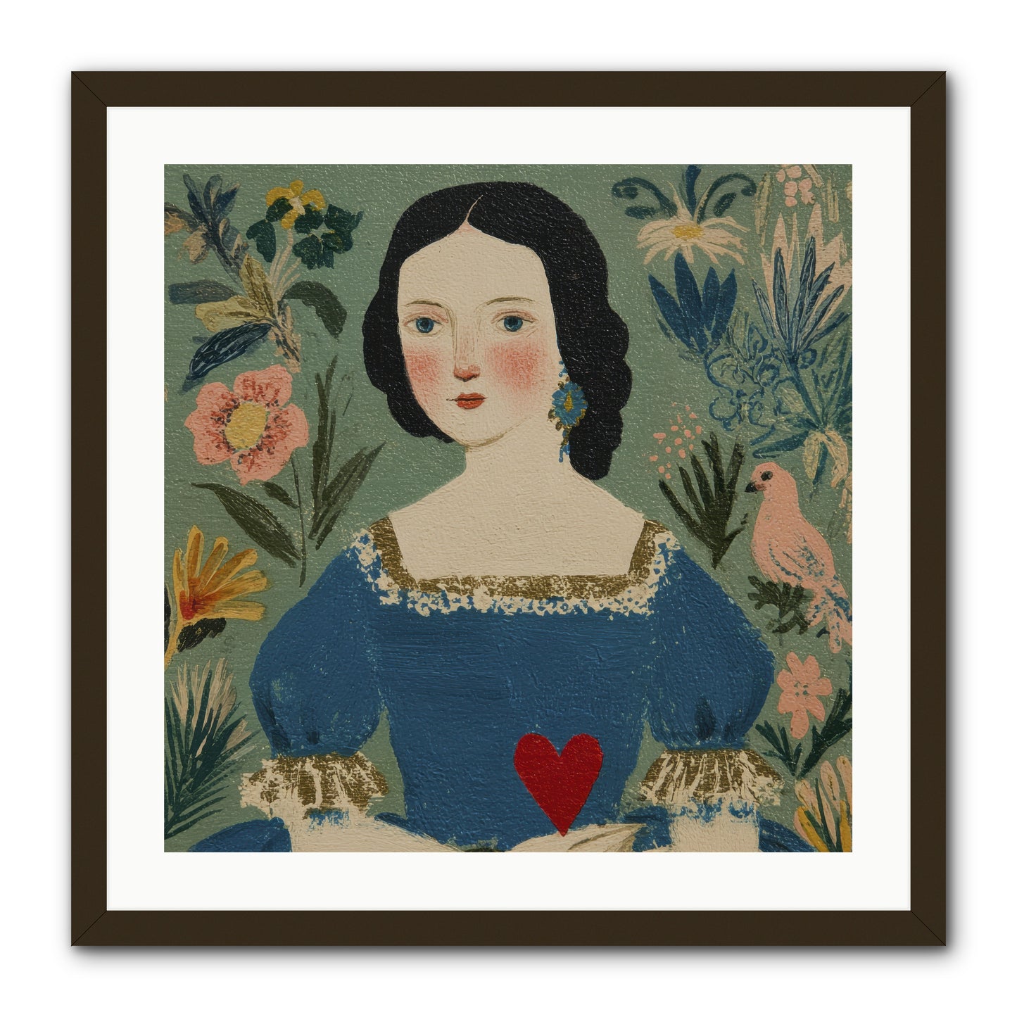 In The Garden Of Lasting Bonds -- Framed Print - Black 24x24