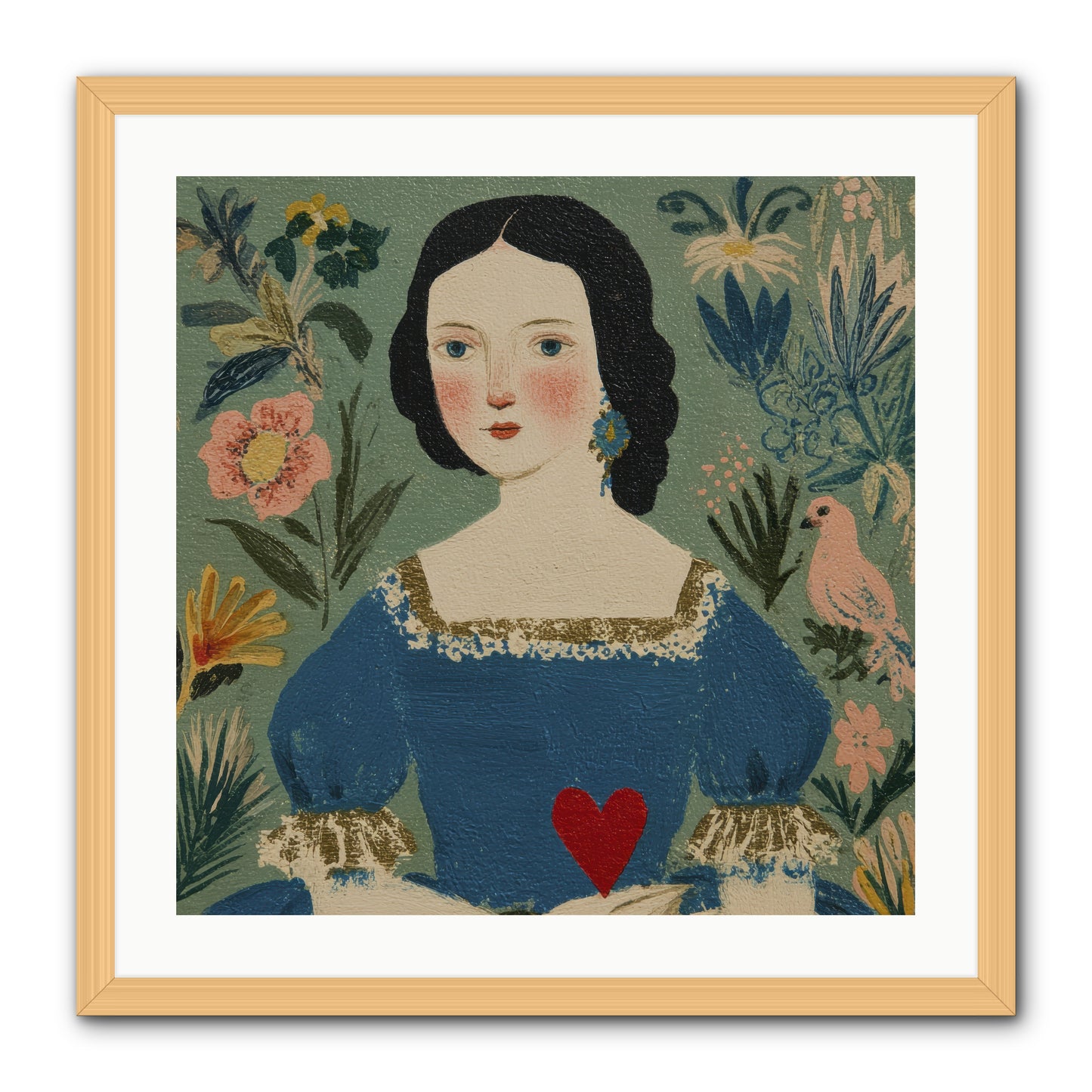 In The Garden Of Lasting Bonds -- Framed Print - Natural 24x24